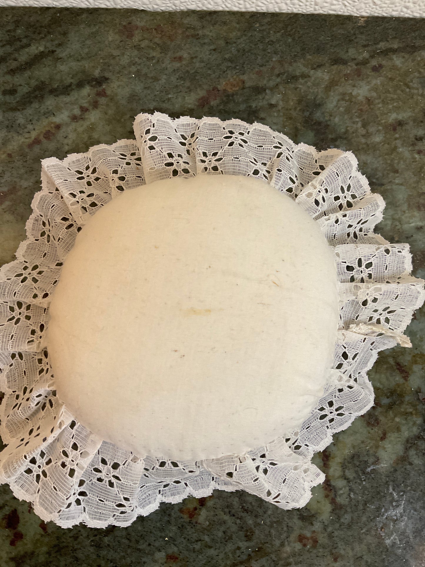 Small Vintage Handmade pillow or pin cushion