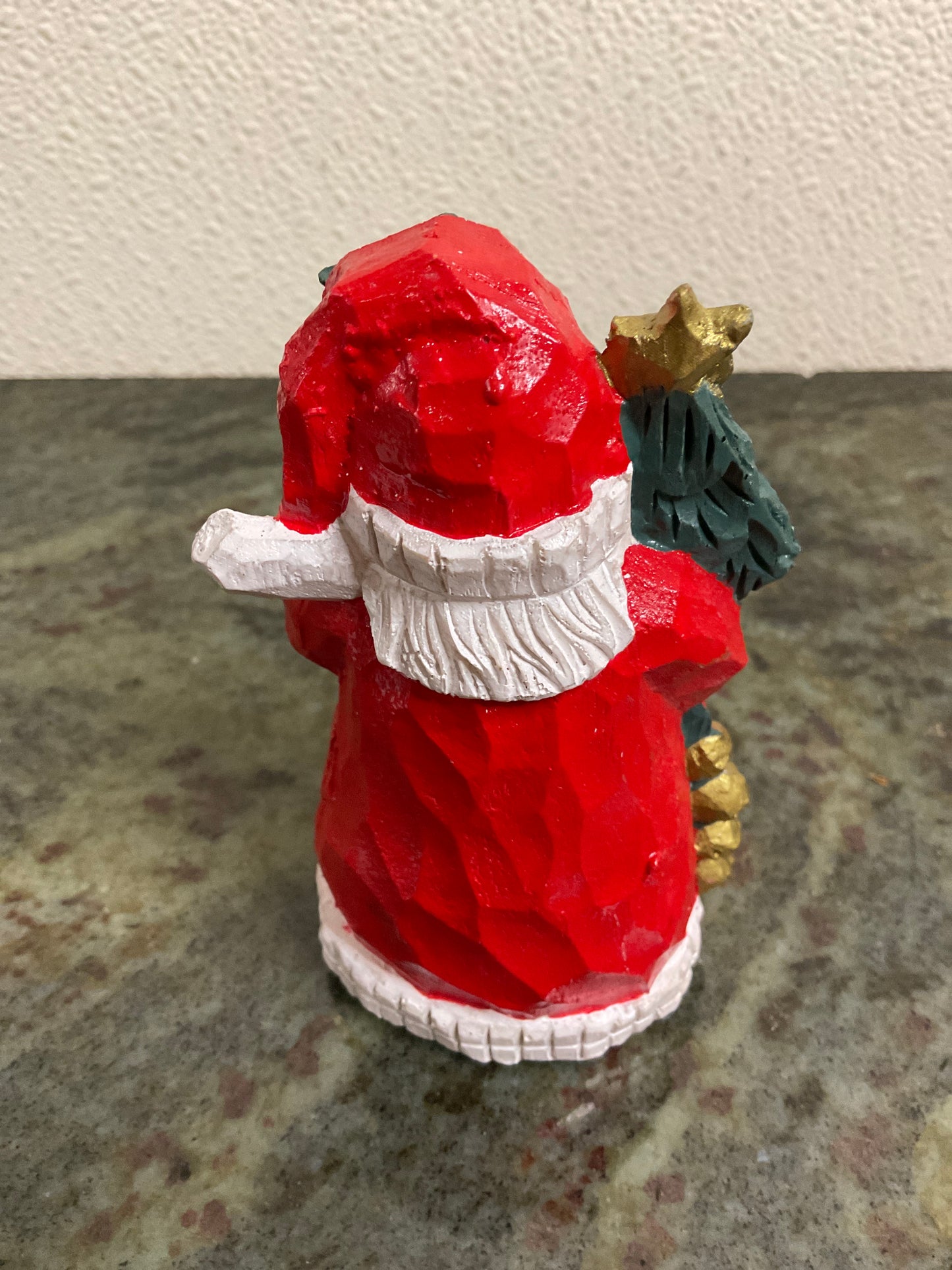 Santa with Tree World Bazaar Holiday Figurine