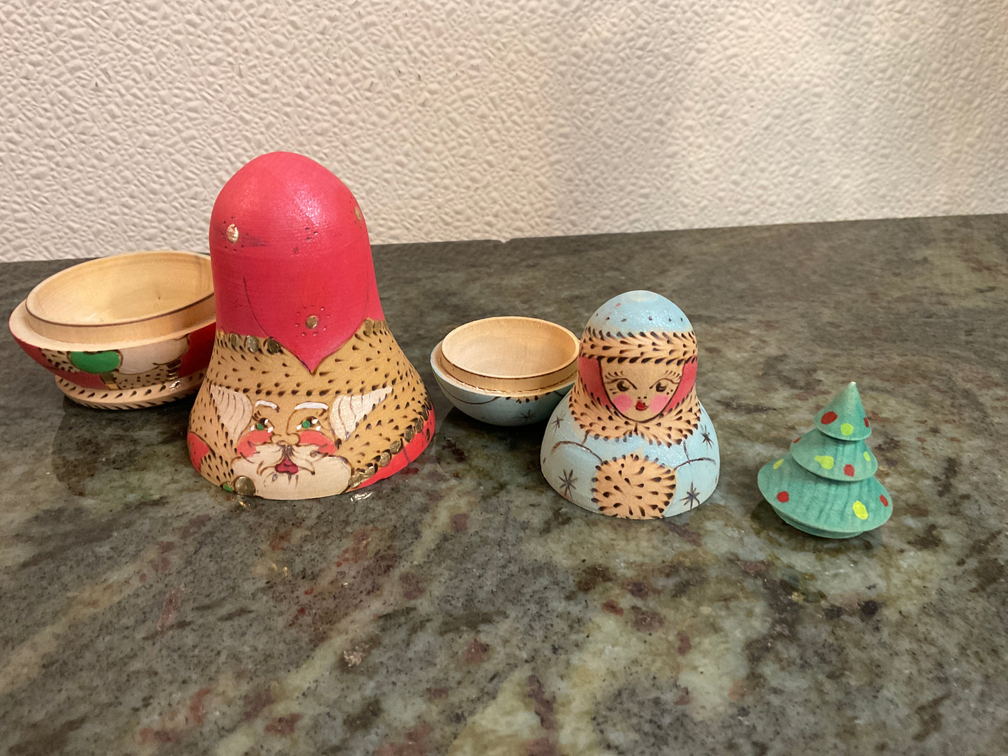 Wood 3 Piece Matryoshka Doll