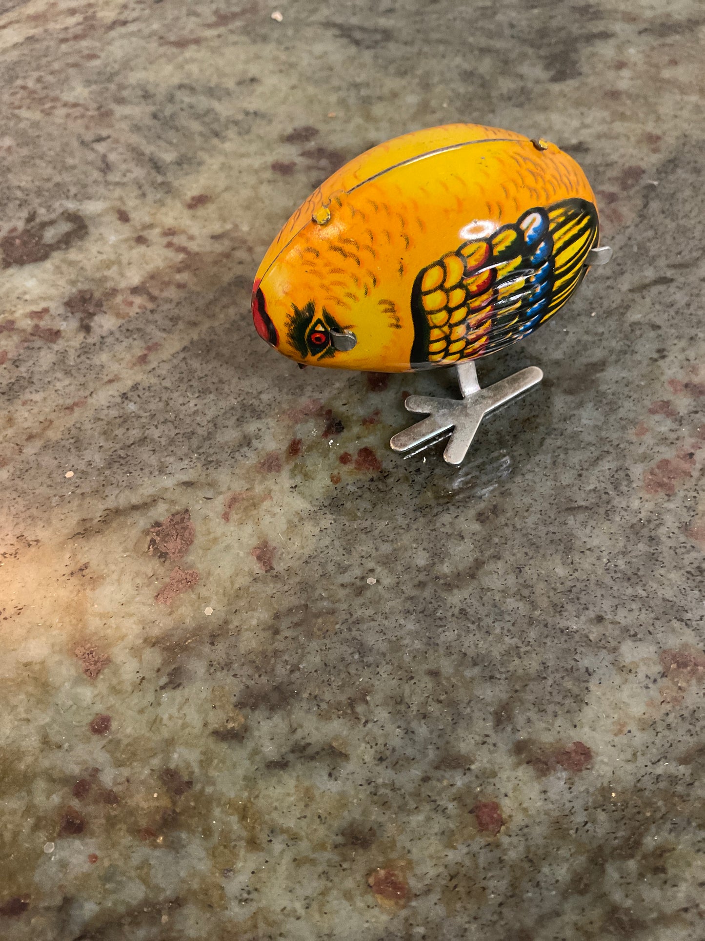 Set of 3 Tin Litho wind- up Birds
