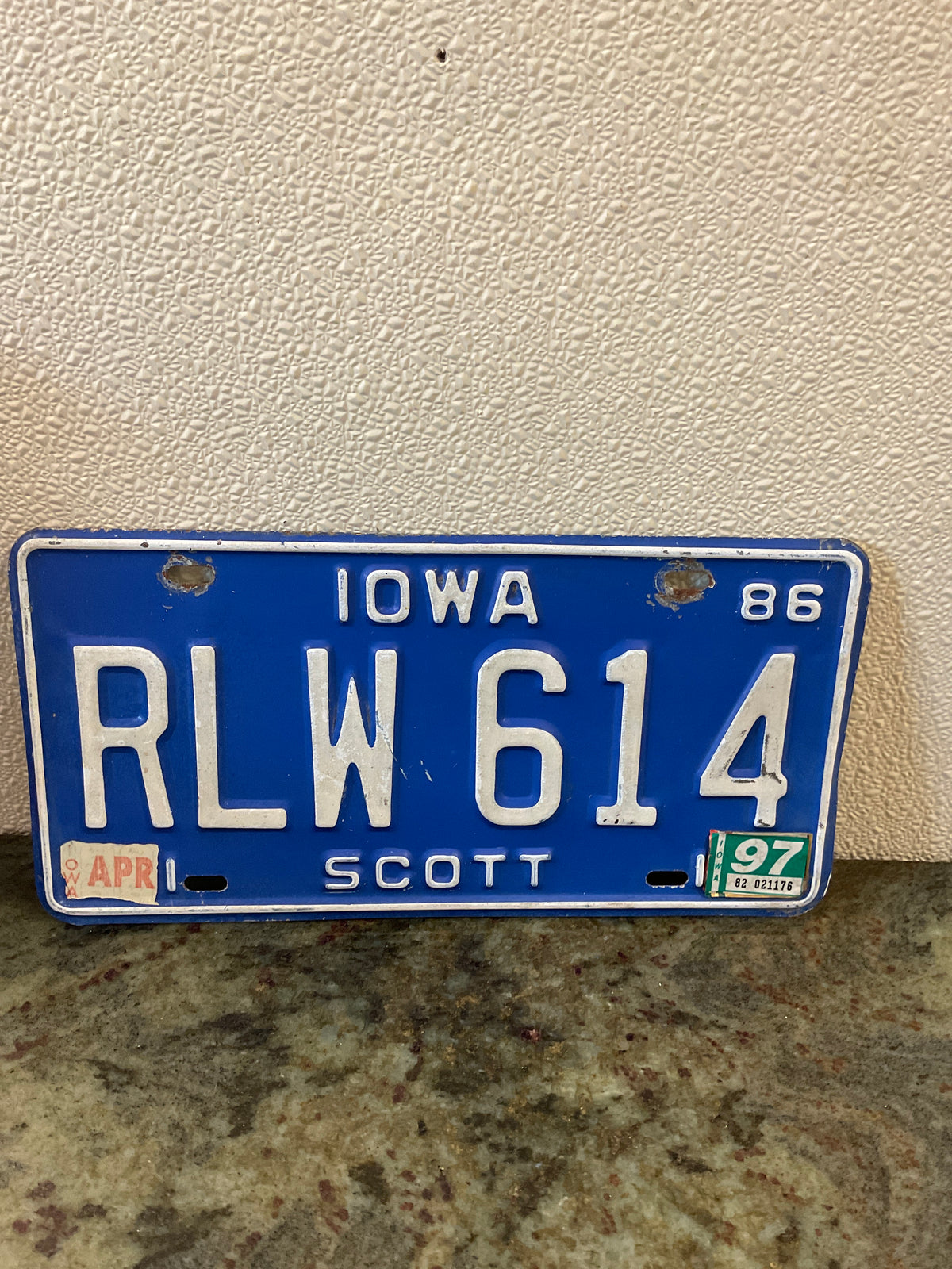 Vintage Scott County License Plates