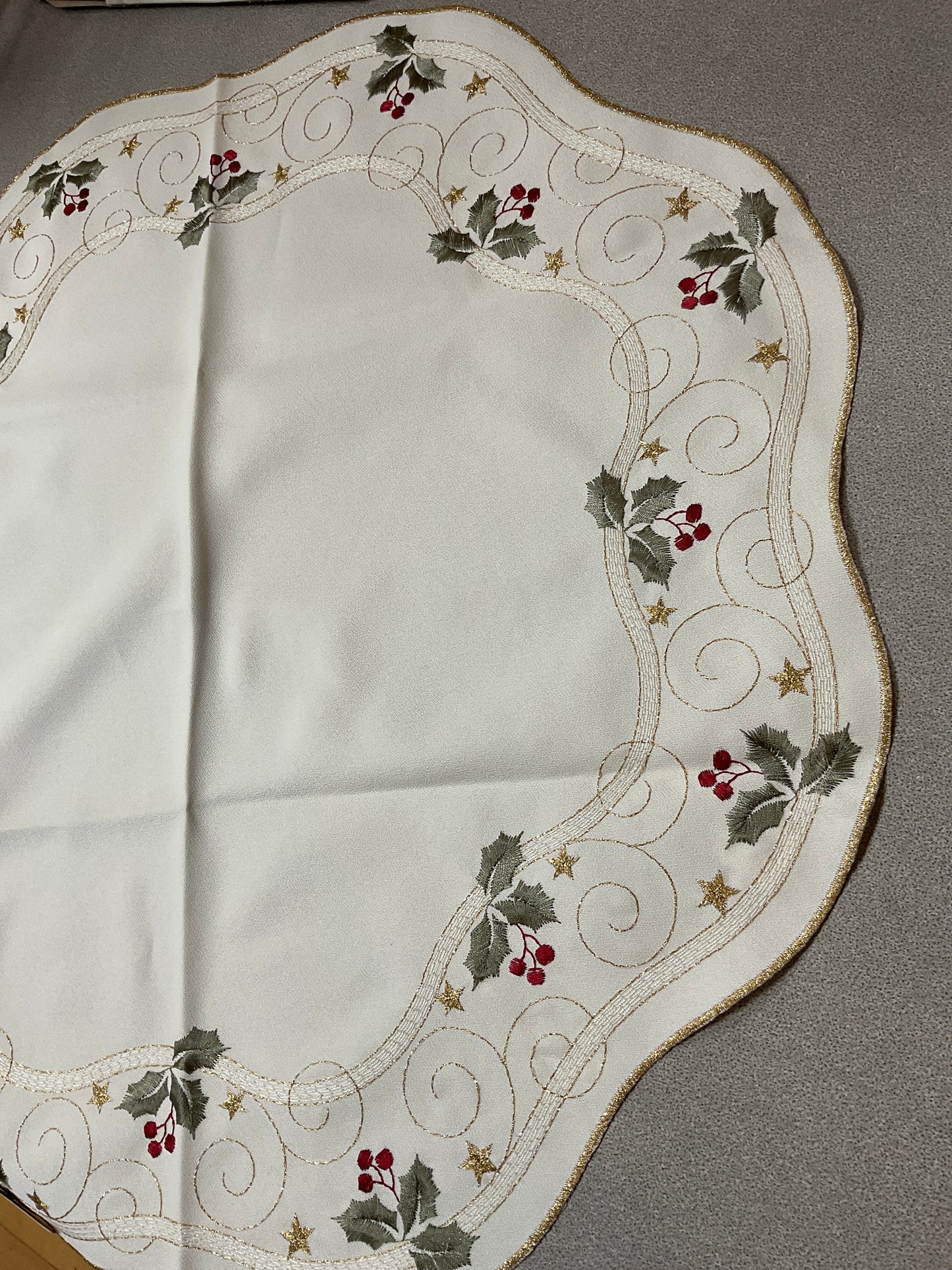 Christmas Embroidered Table Topper