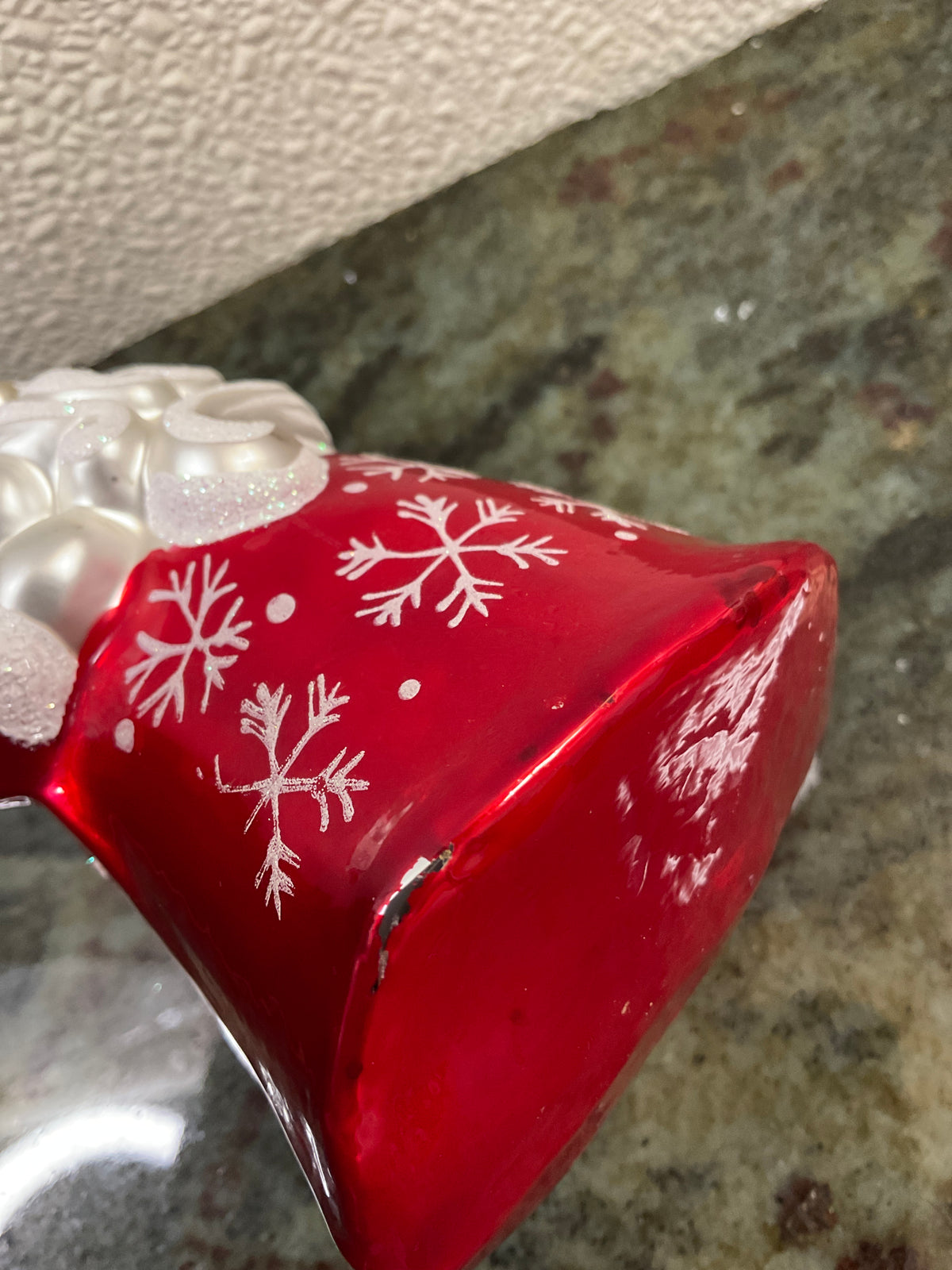 Pier One Santa Glass Ornament