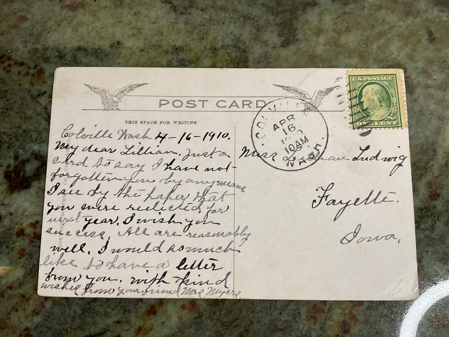 Steven’s Co Court House Washington 1910 Post Card