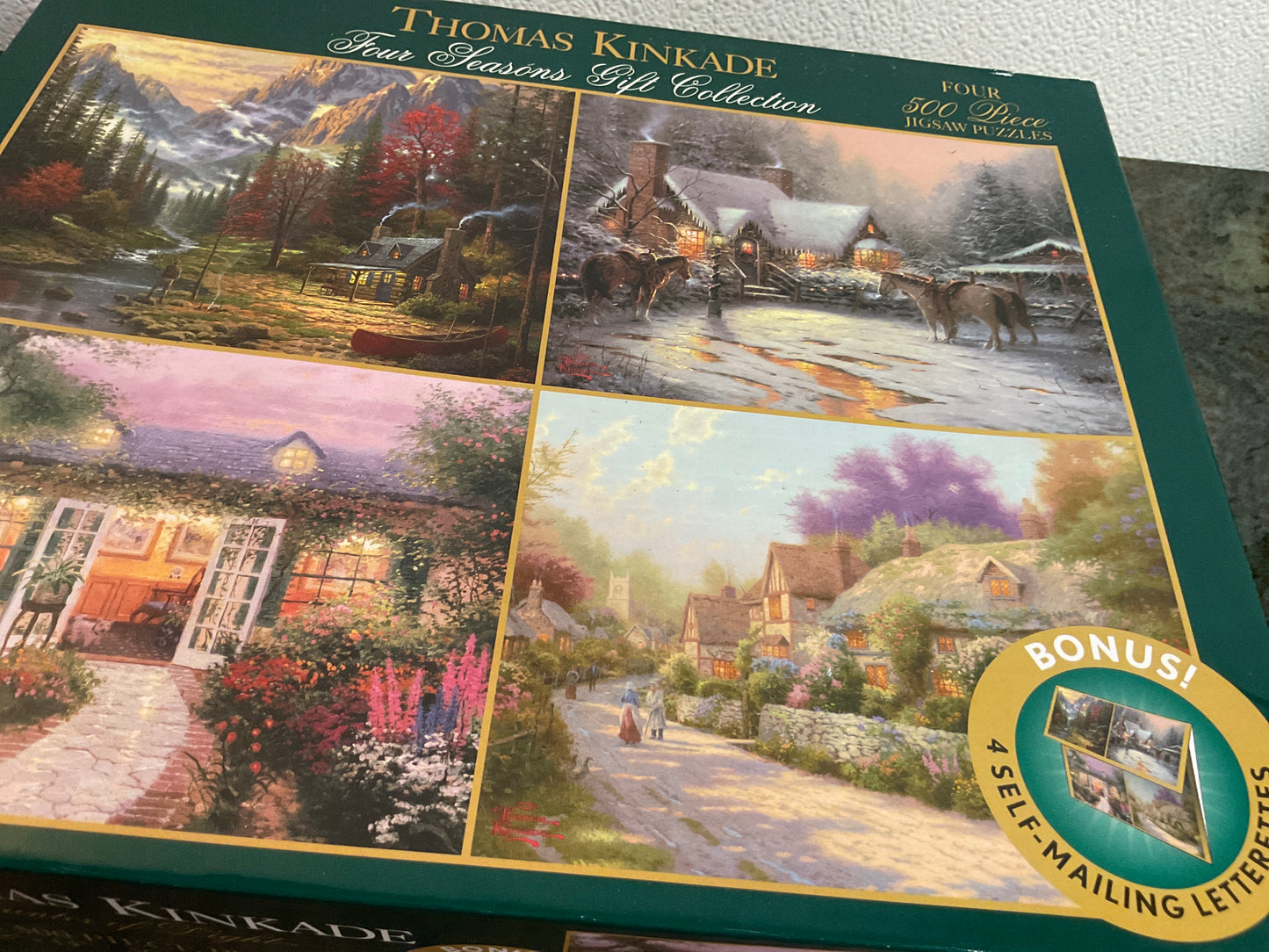 Thomas Kinkade Four 500 Piece Puzzles