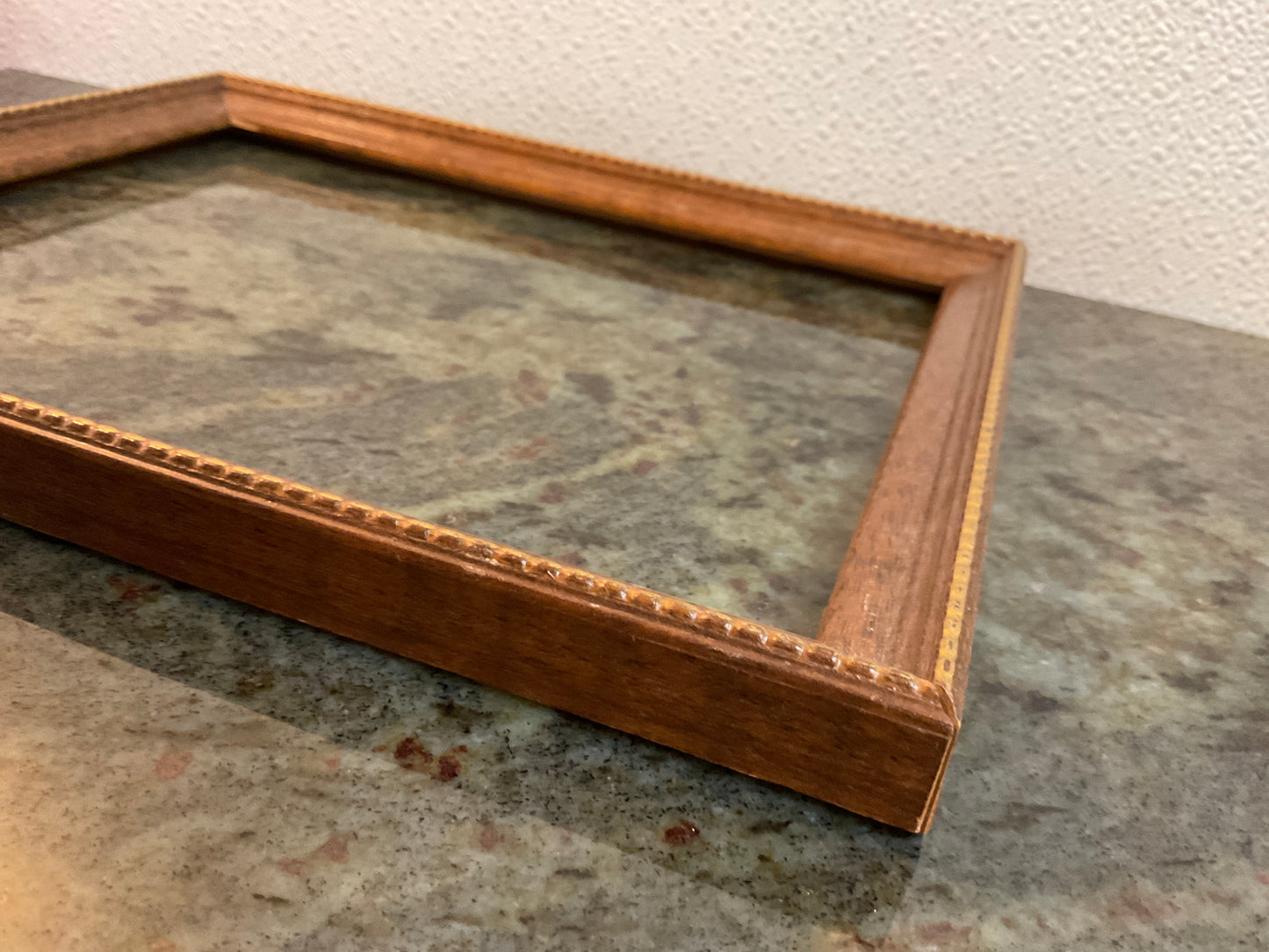 Wood Frame With Gold Painted Edge