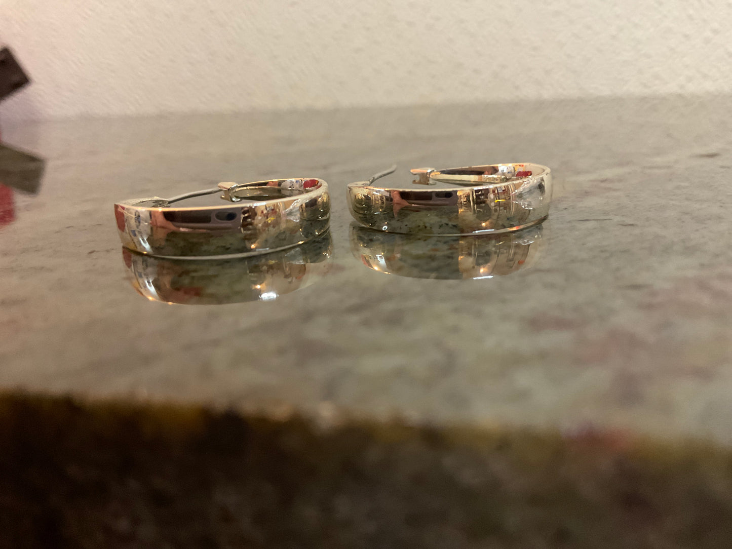 Silvertone Hoop Earrings