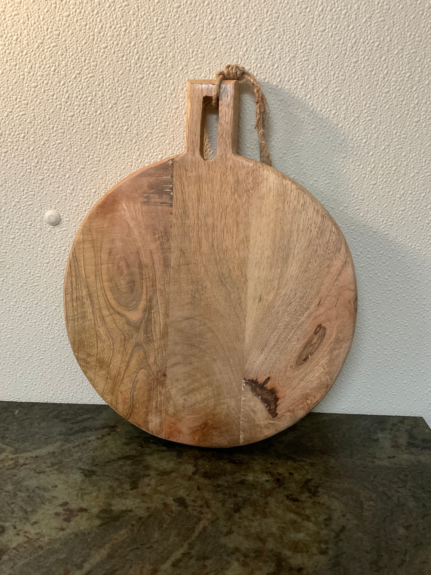 Round Charcuterie Board/wall Art - With Black Vinyl - Gather