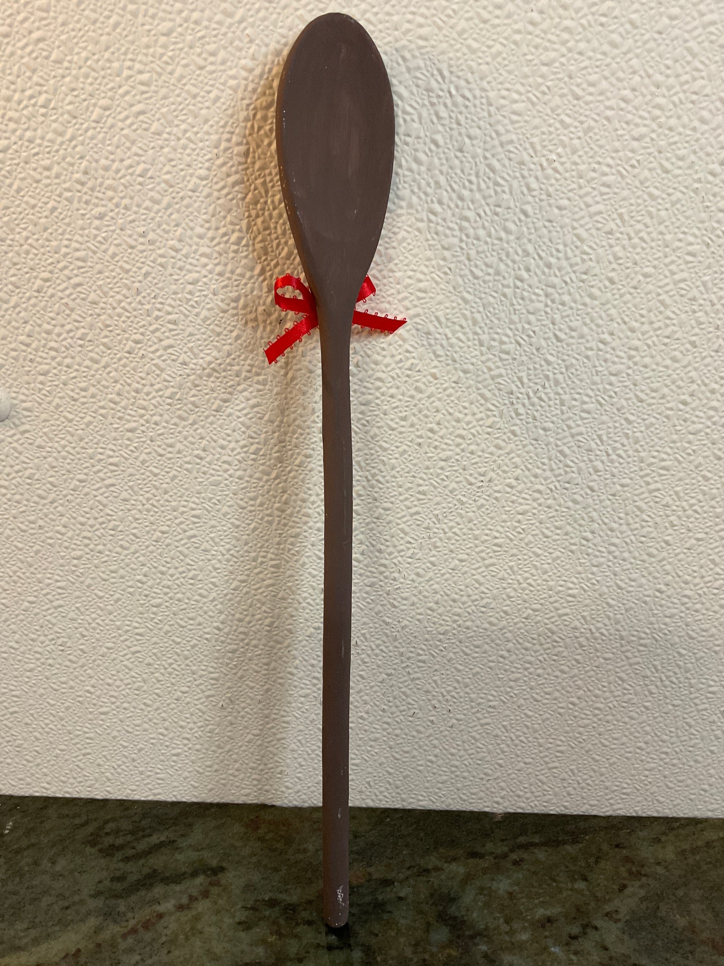 14” Gingerbread Spoon with Red Ribbon