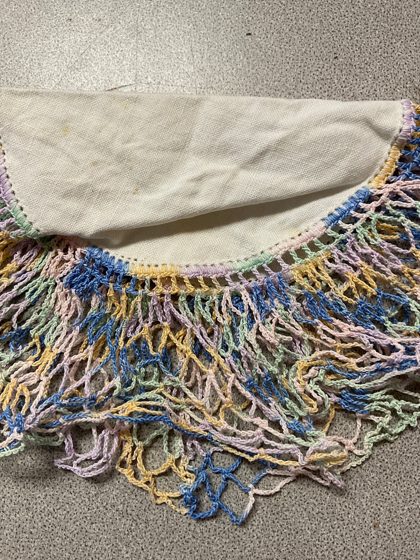 Vintage Variegated Crochet Doily