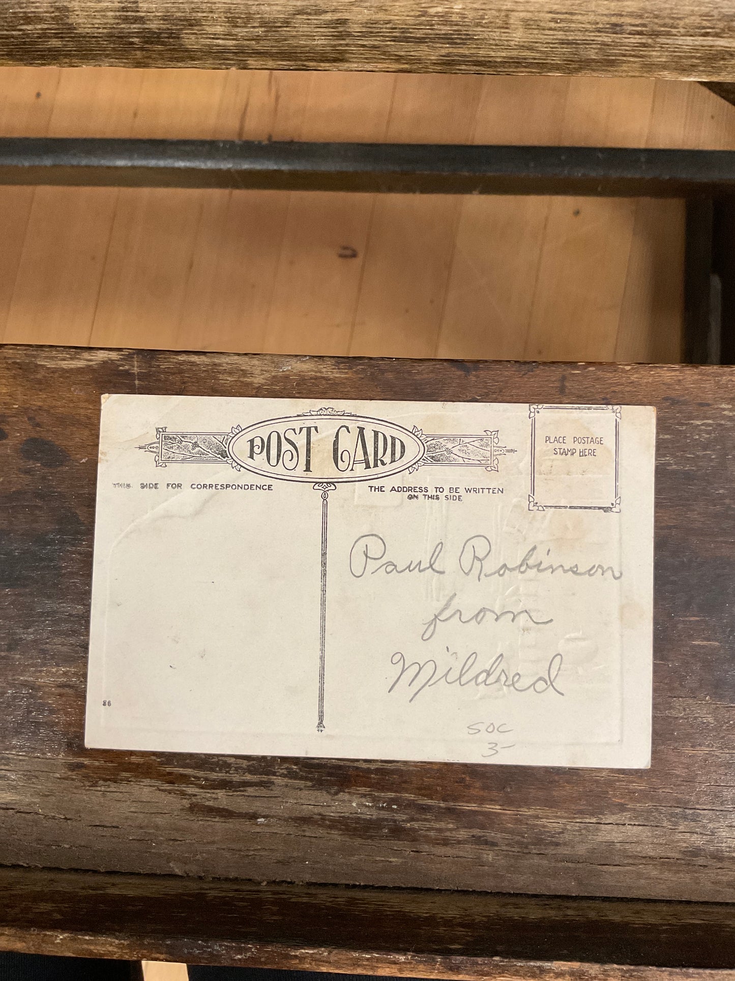 Antique Post Card - New Year