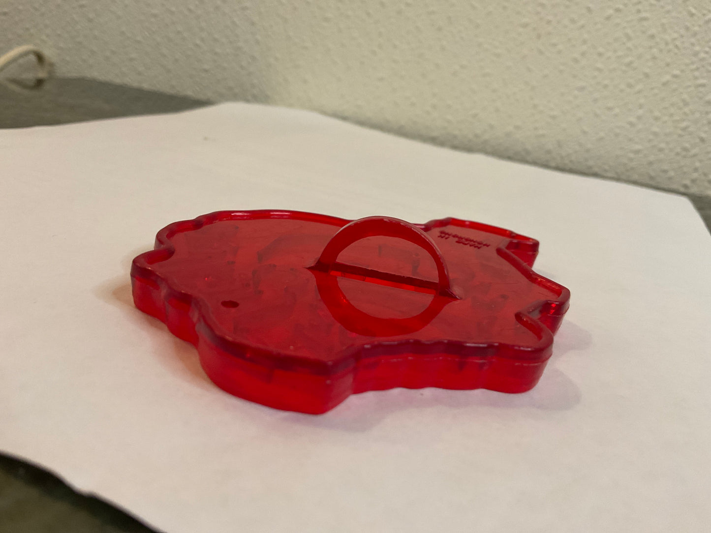 Red Plastic Santa w/Toy Bag Cookie Cutter