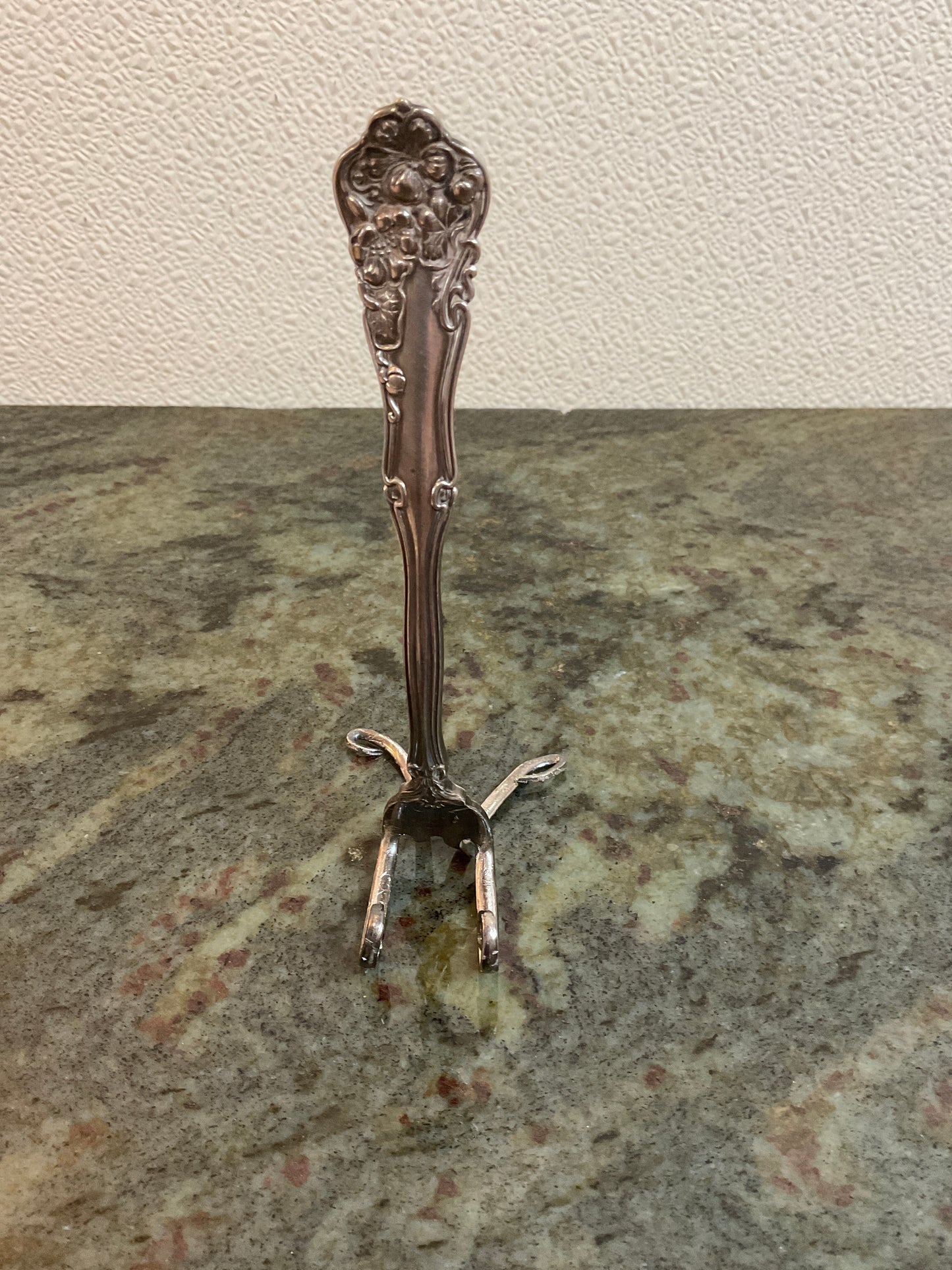 Handmade Silver Fork Recipe Holder