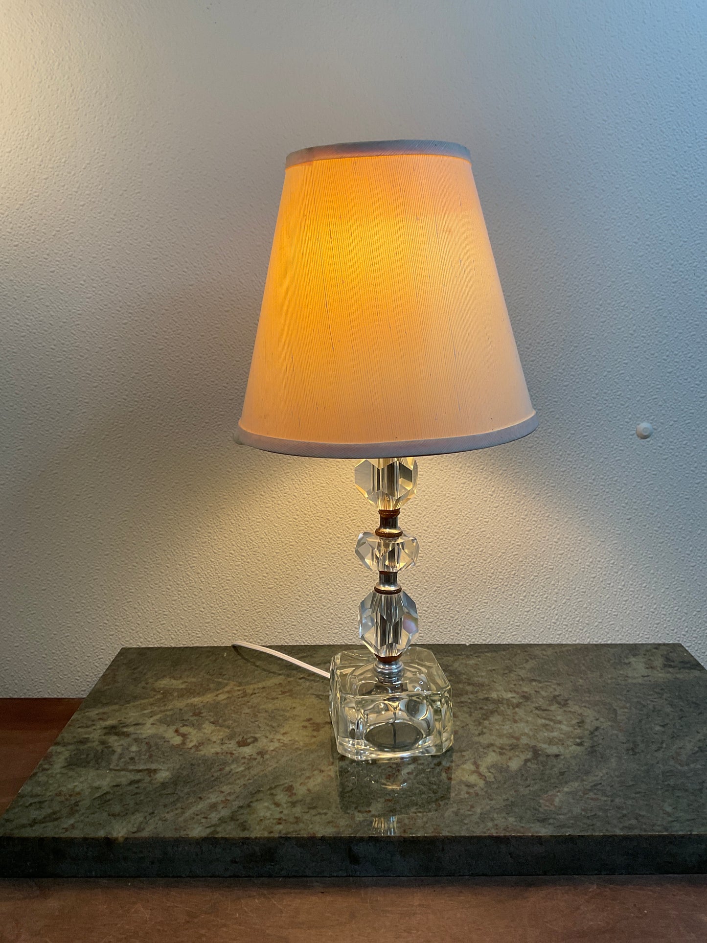 Vintage Clear Glass Lamp