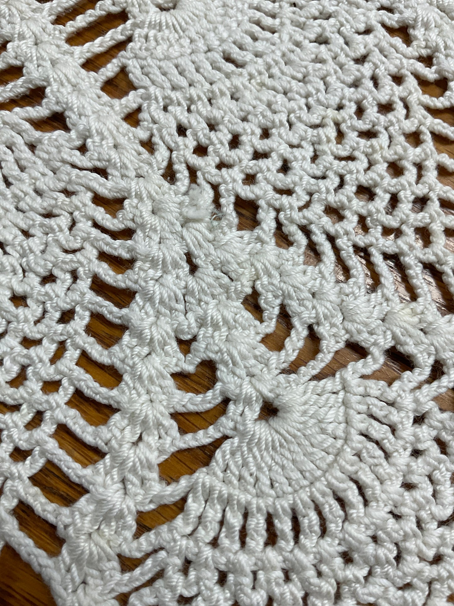 Vintage Lace Tablecloth 28” X 28”