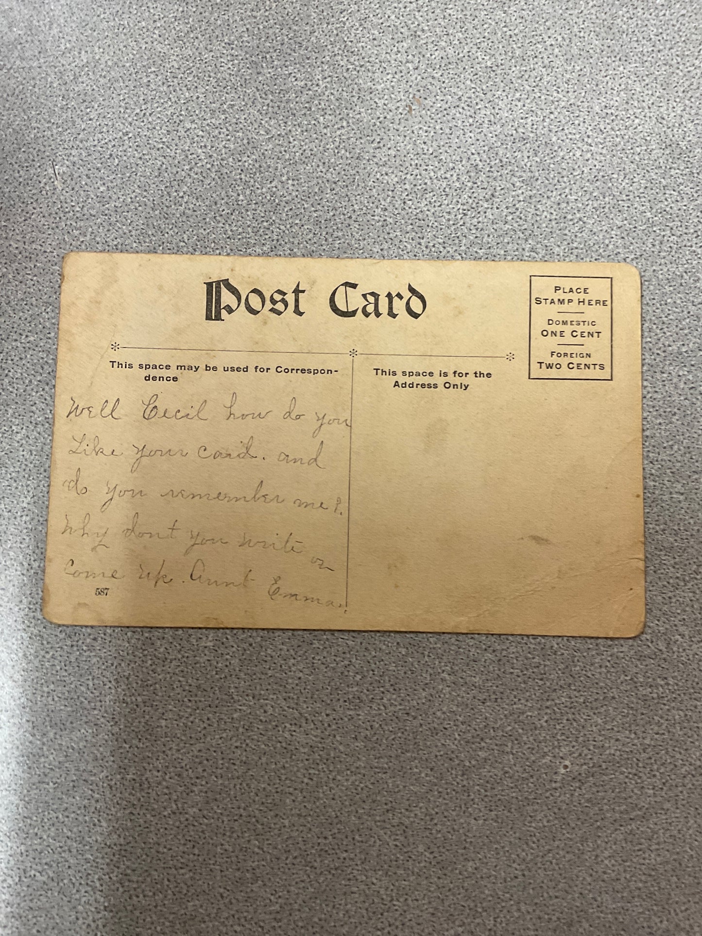 Postcard Wide Awake