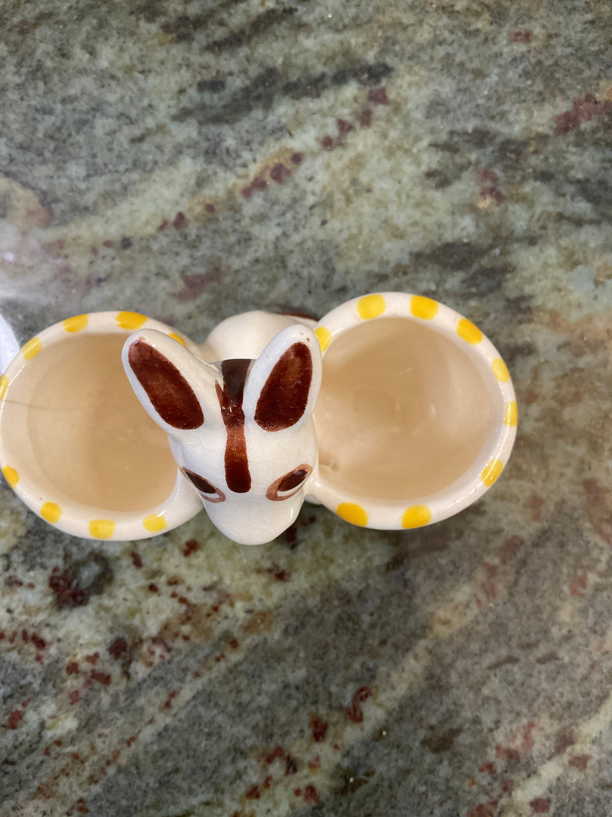 Vintage Pottery Egg Cup Holder