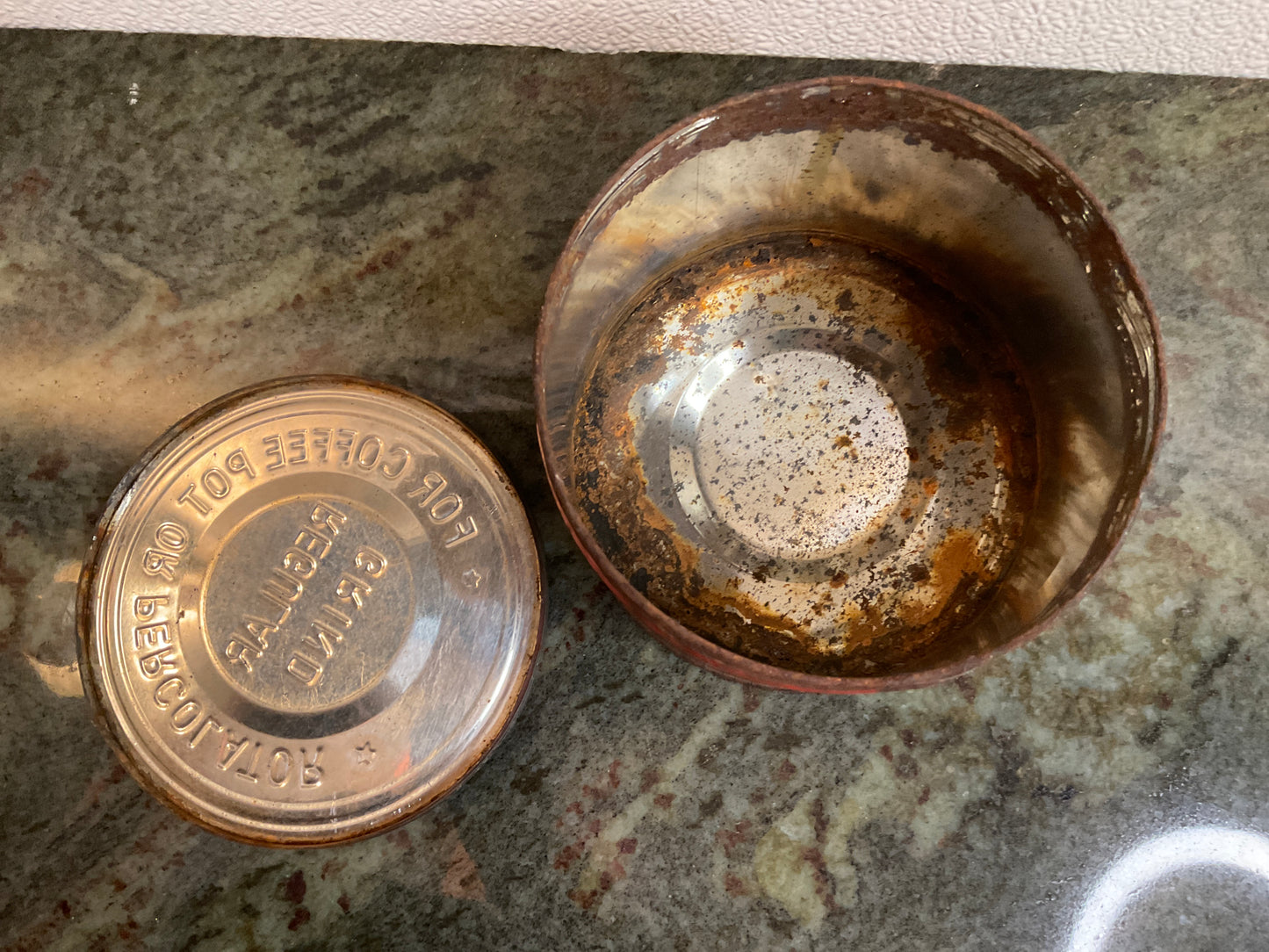 Vtg Folger’s 1950’s Tin