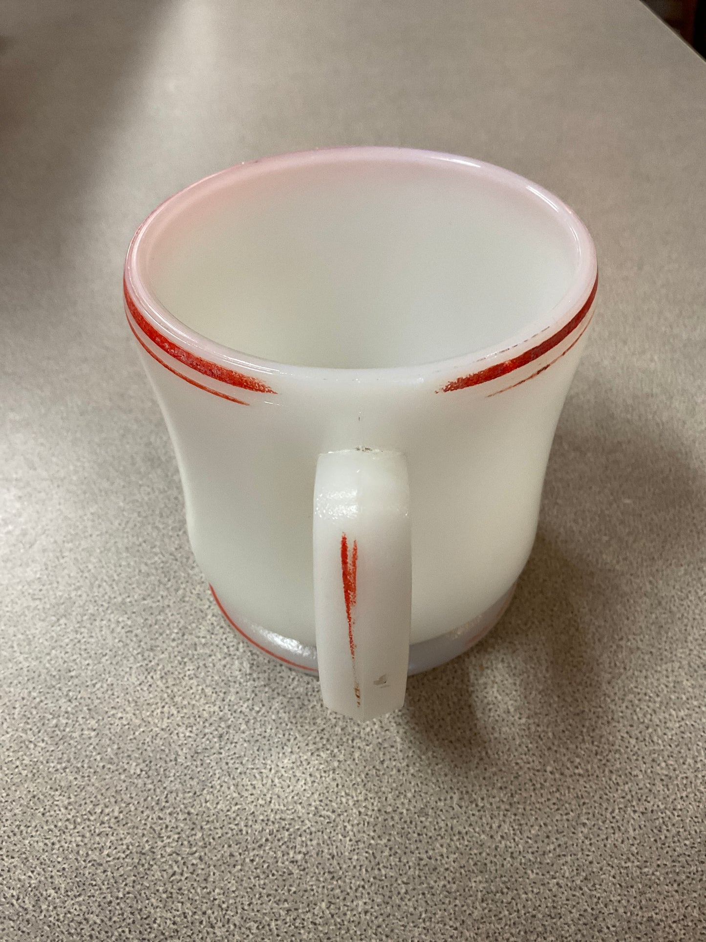 Vintage Milk Glass Shaving Mug