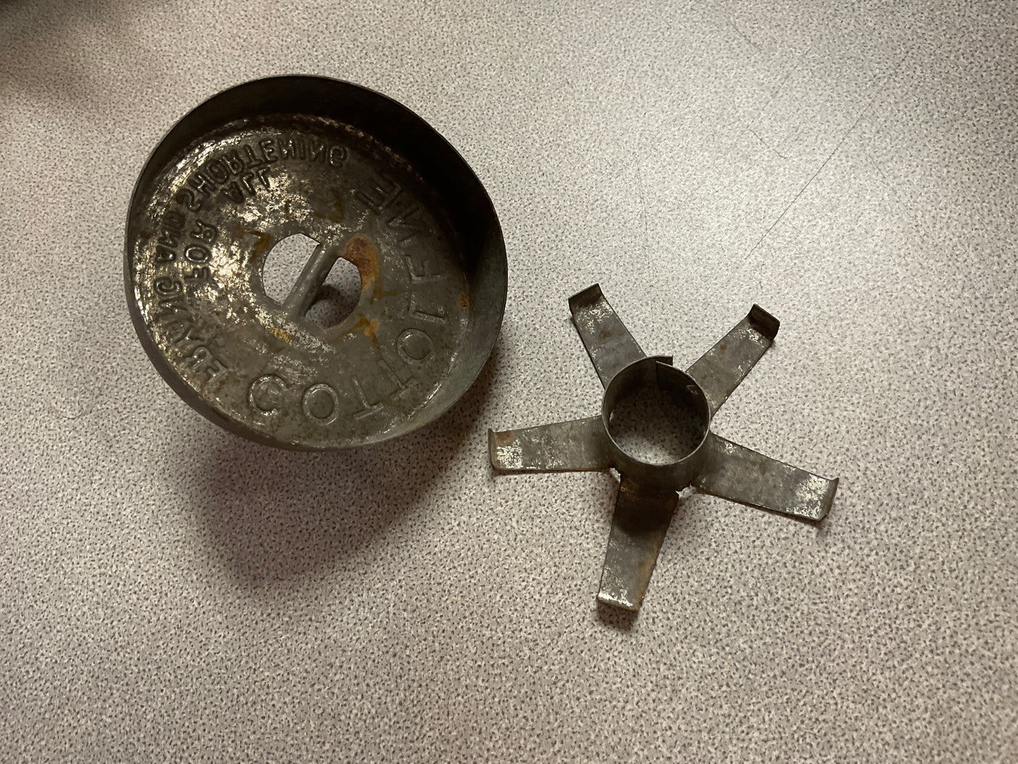 Vintage Cottolene Advertising Biscuit Cutter