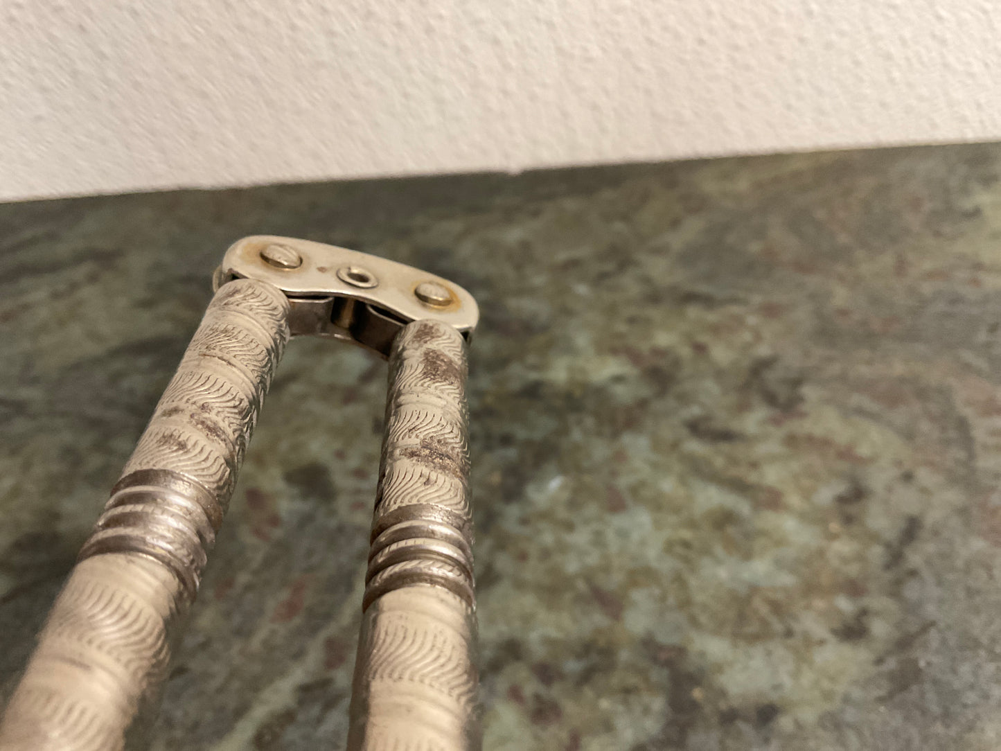 Vintage Metal Hand Nut Cracker