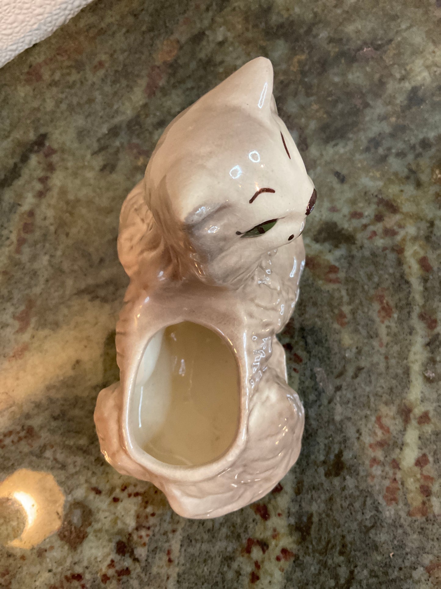 Vintage Ceramic Small Persian Cat Planter