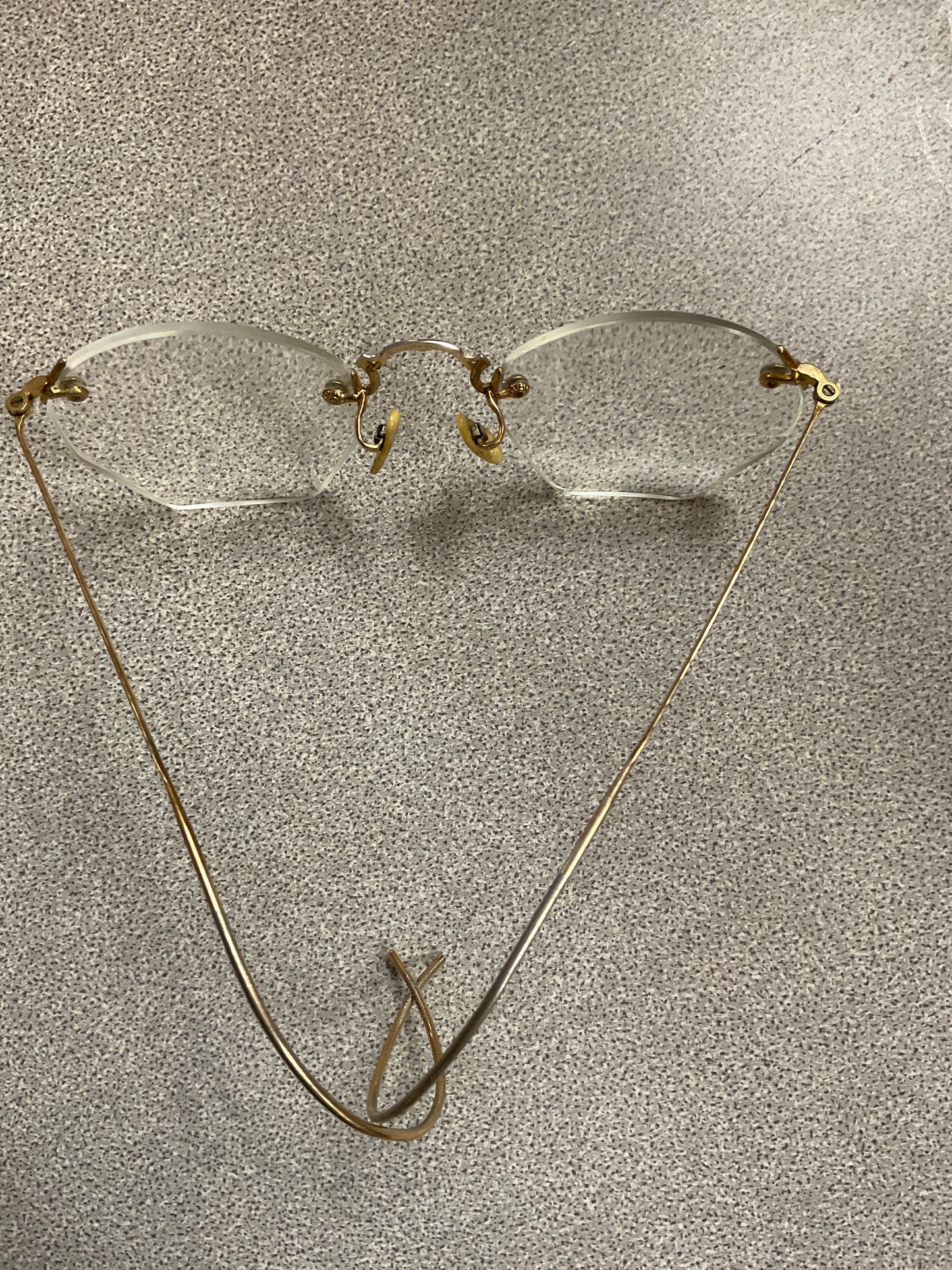 Vintage 12K Gold filled Rimless Eyeglasses