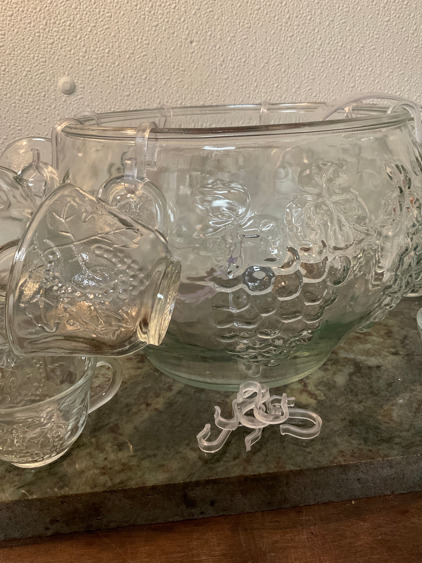 Complete Set Indiana Glass 26 pc Celebration Punch Set
