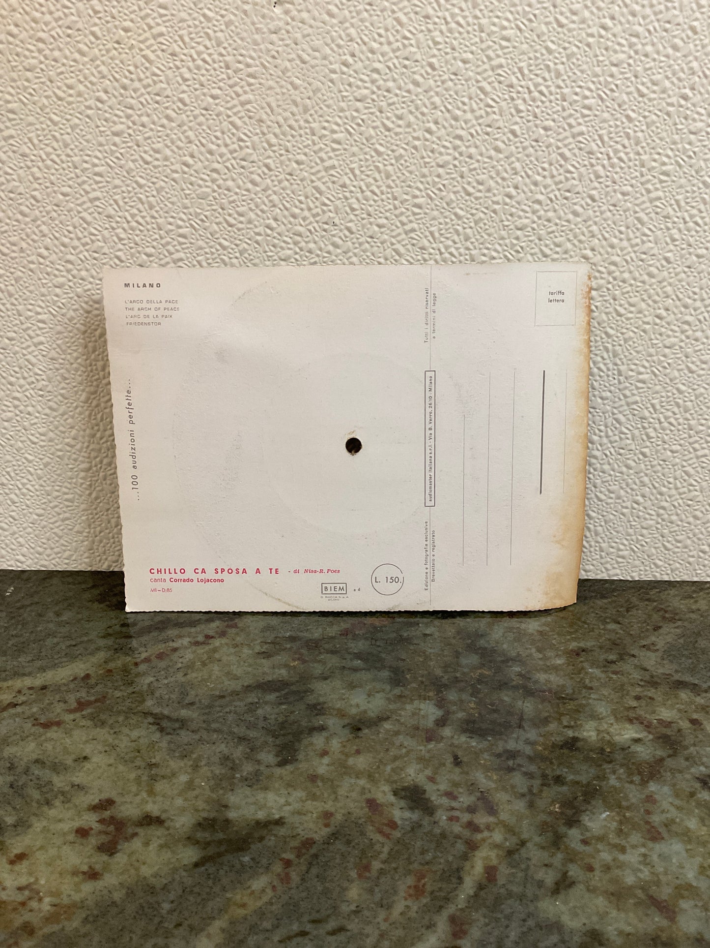 The Singing Post Card “Fonoscope”