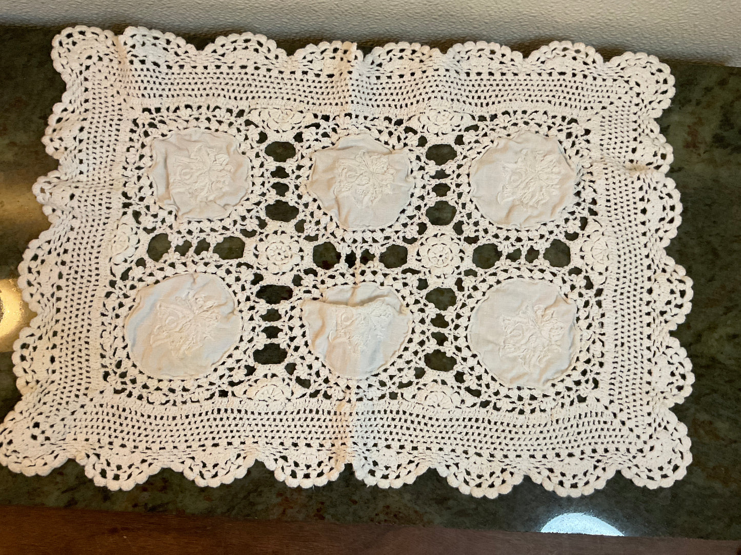 16” x 11.5” Crochet Rectangle Doily