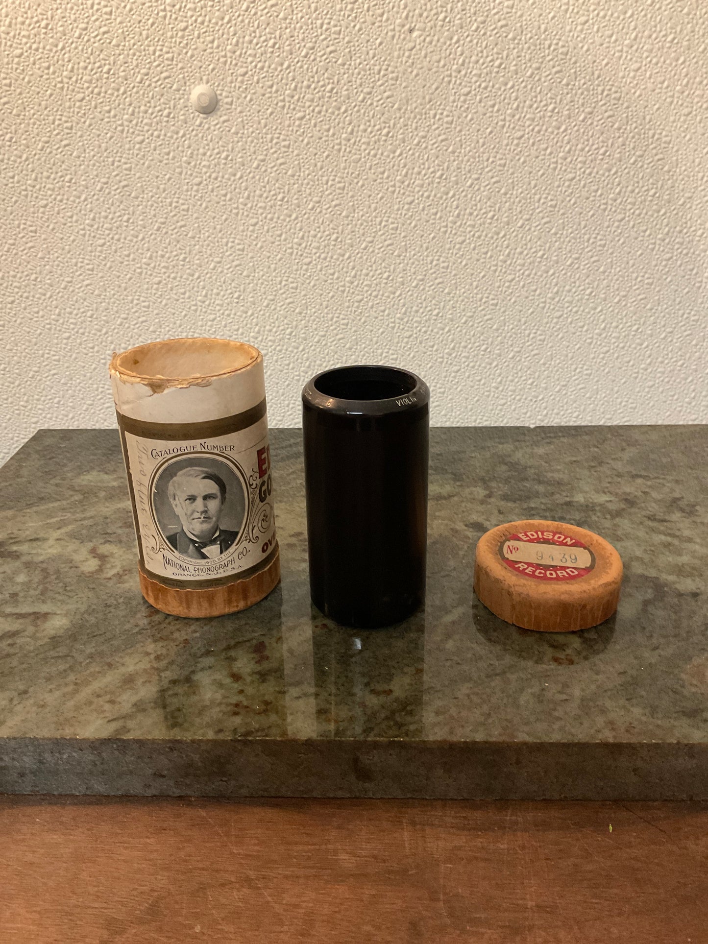 Edison Gold Moulded Records - Phonograph Cylinder