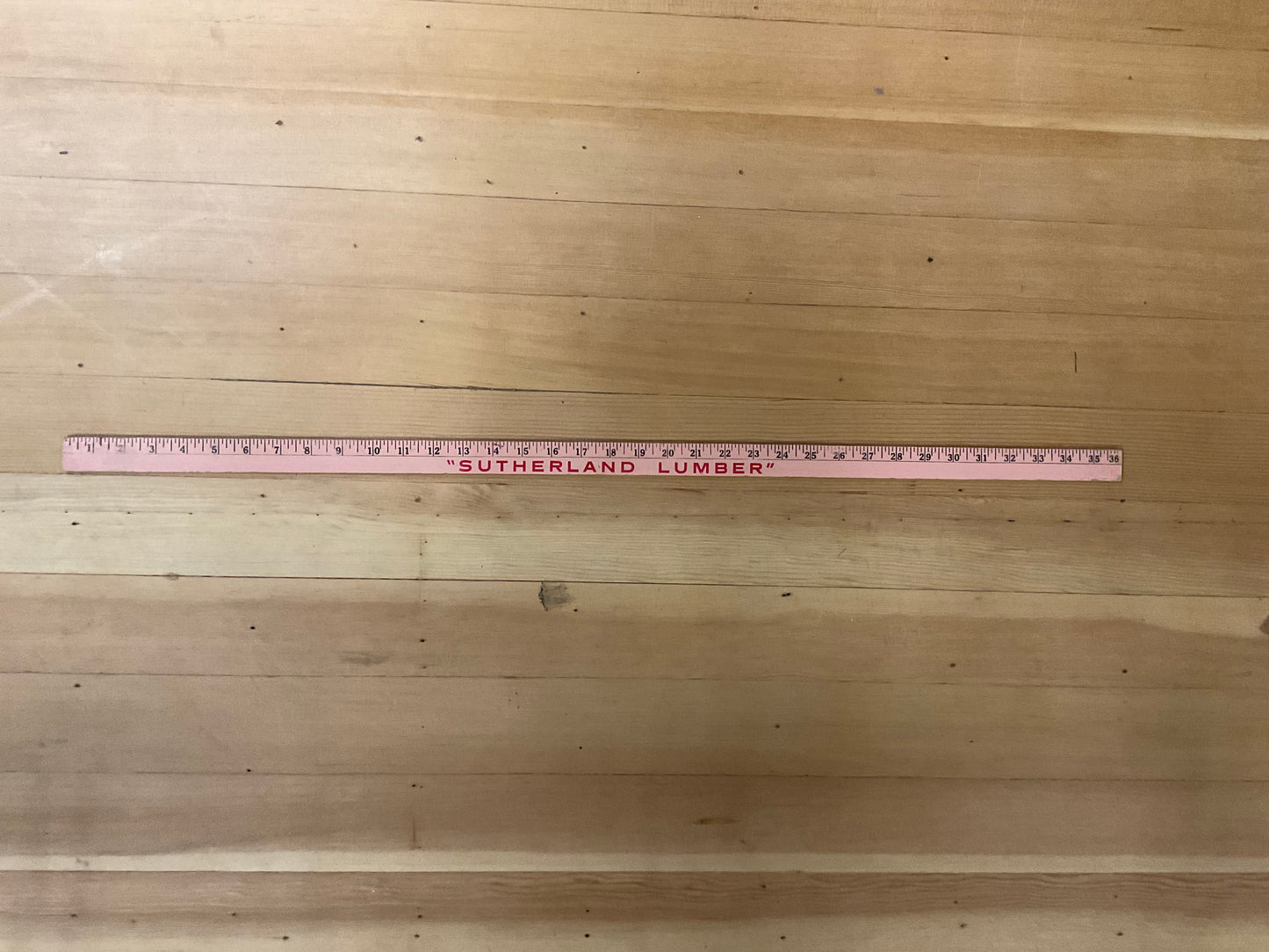 Sutherland Lumber Yard stick