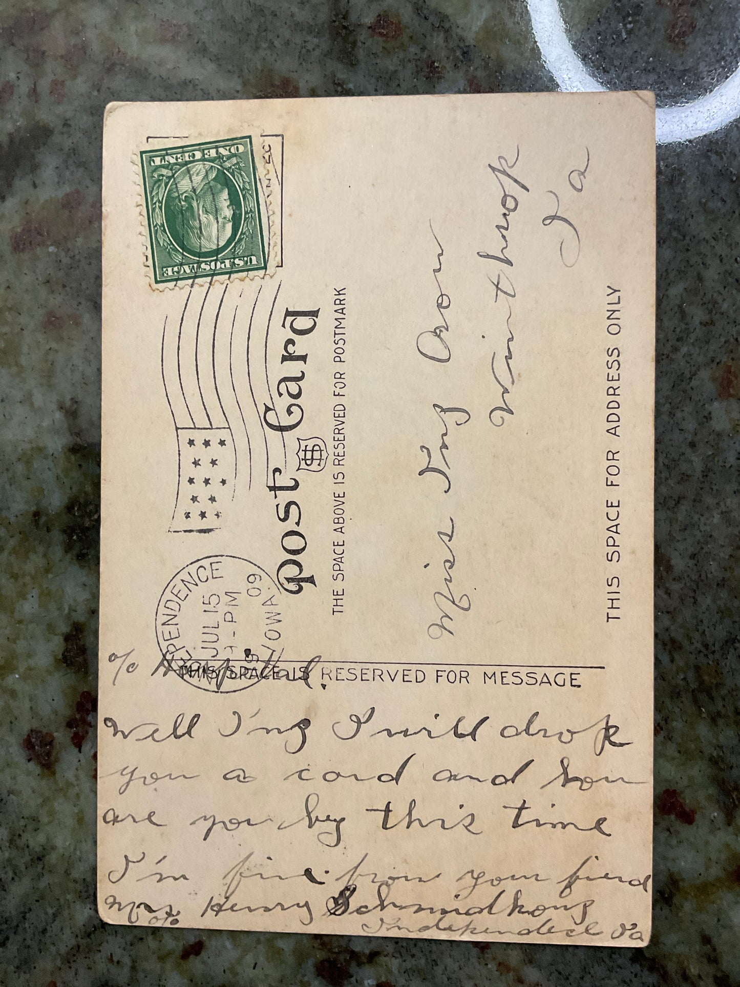 Second Street Iron Bridge Indep. IA 1909