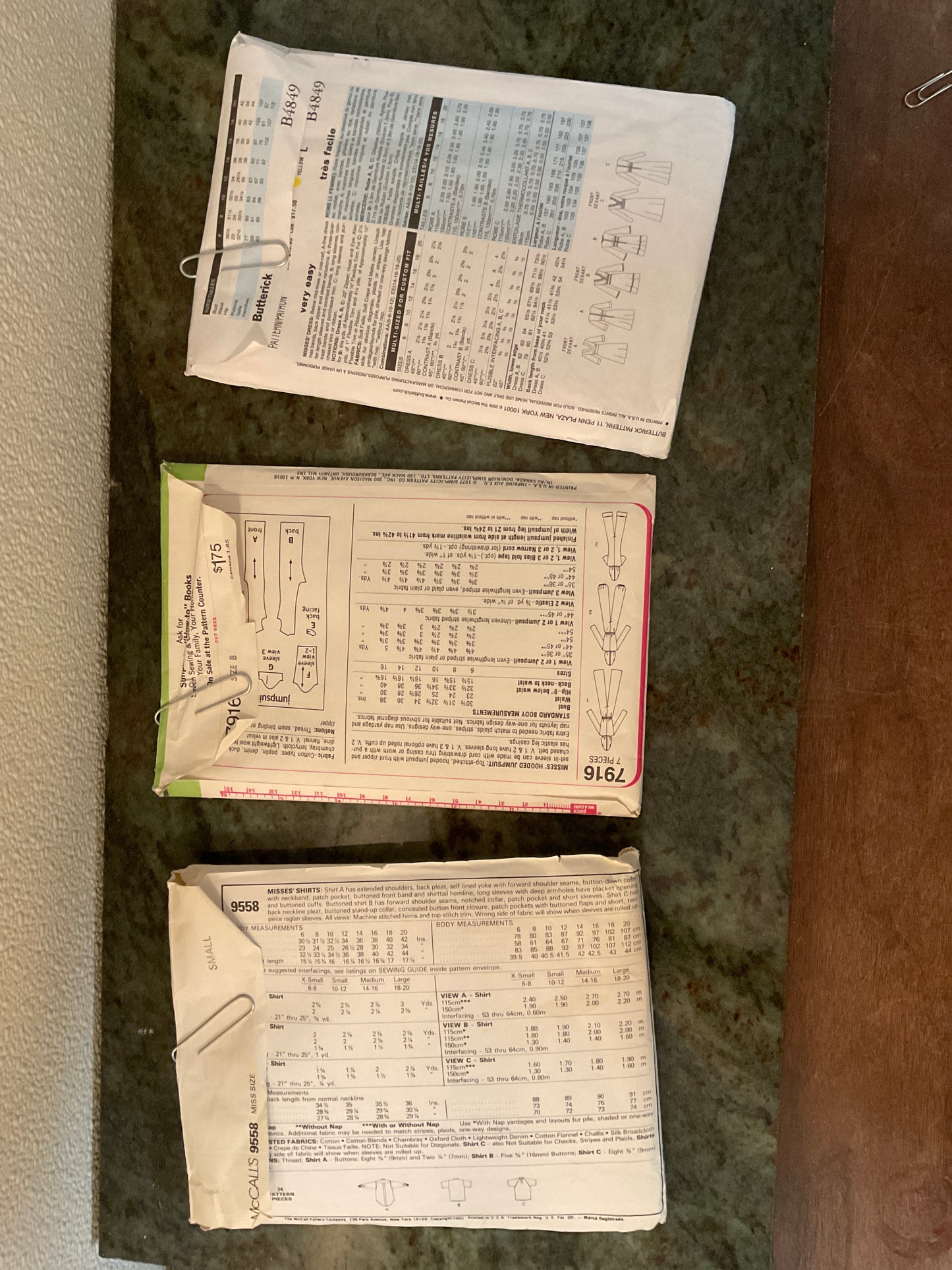 Bundle of 3 Sewing Patterns