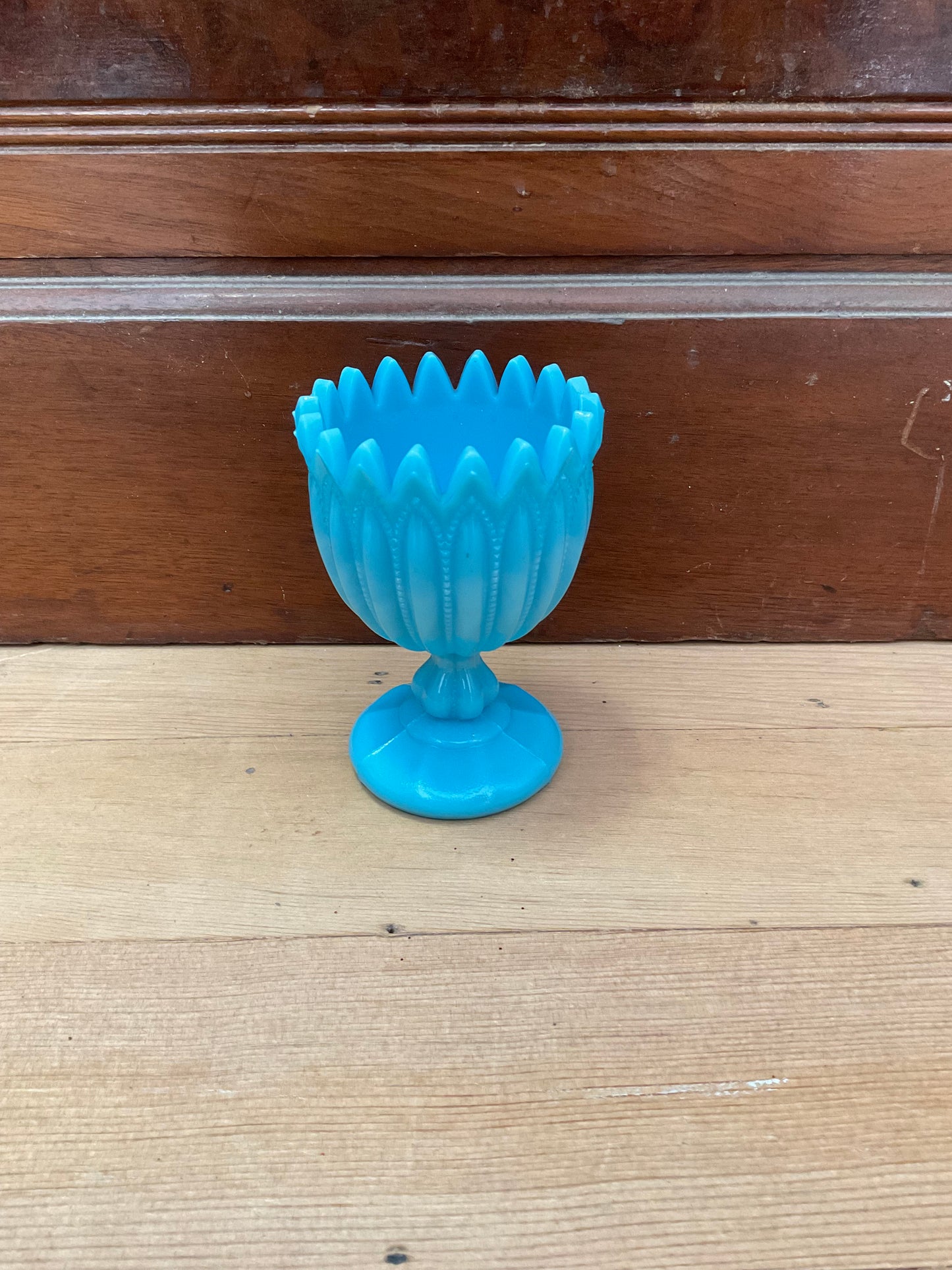 1930’s Blue Milk Glass- small