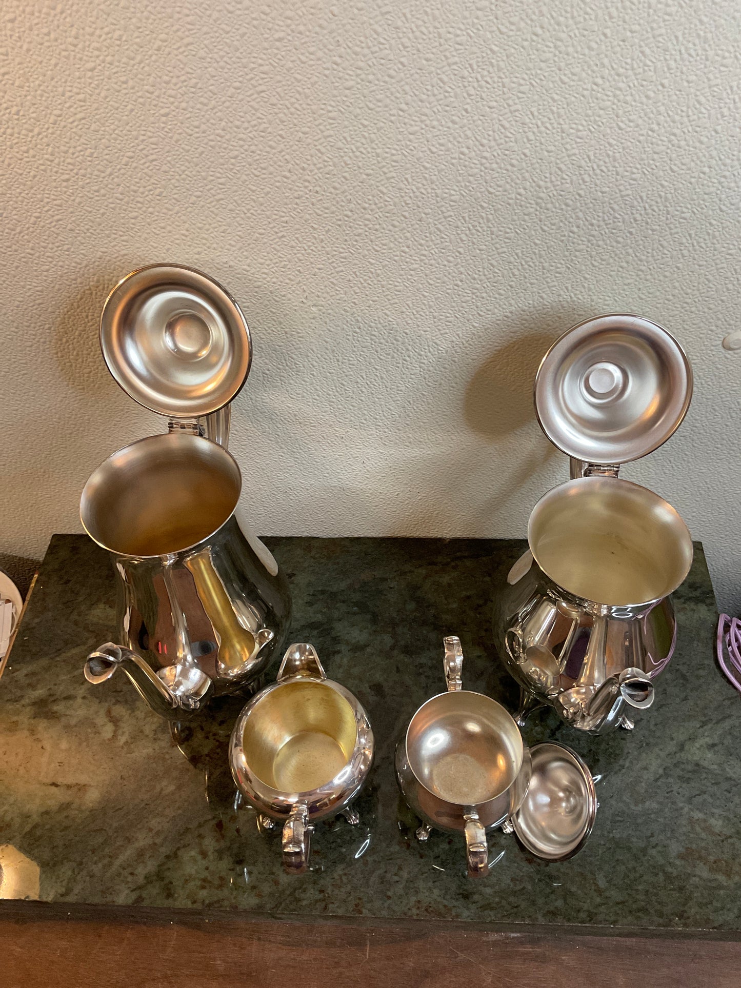 Vintage Silver 4 Piece Tea Set