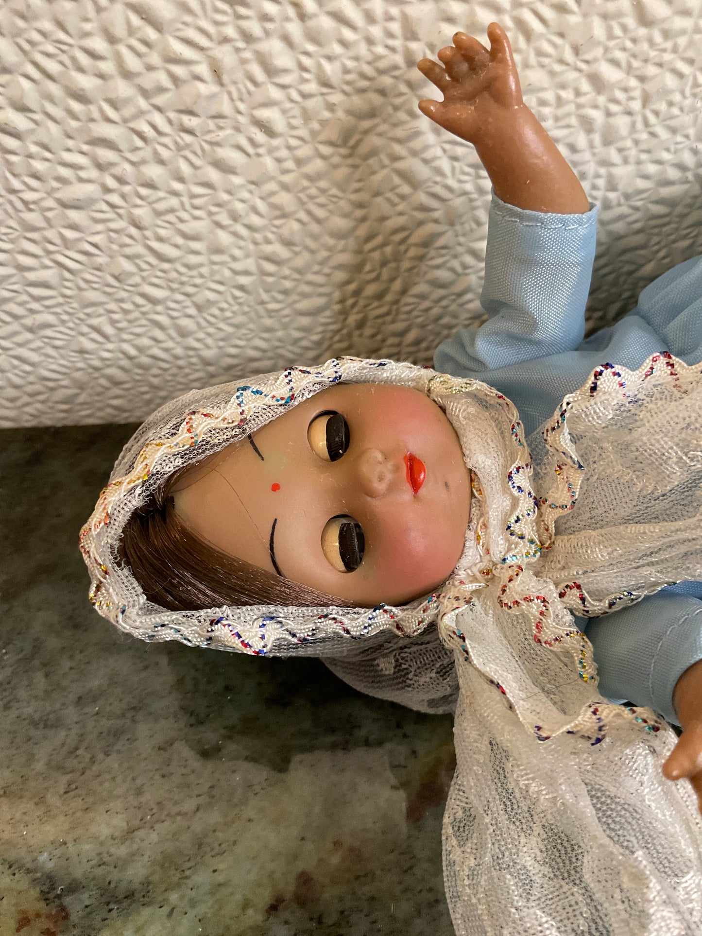Vtg India Dream Maker Doll w/stand
