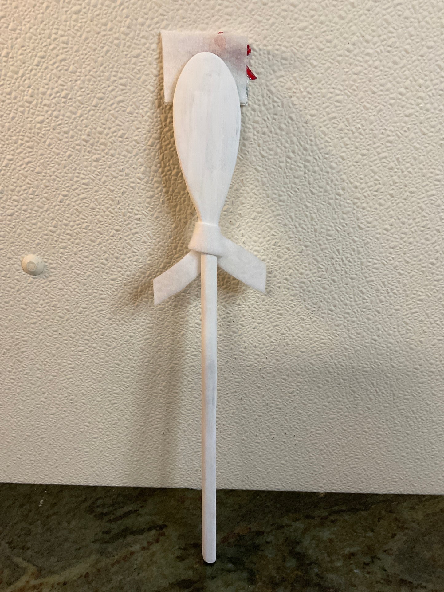 14.5” snowman Wood Spoon