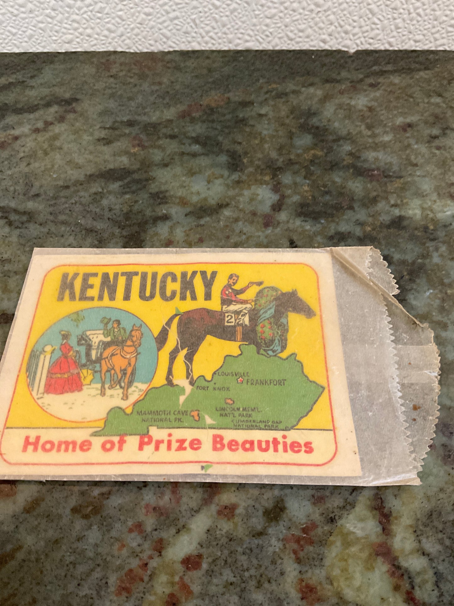 Vintage “ Kentucky” Car Decal