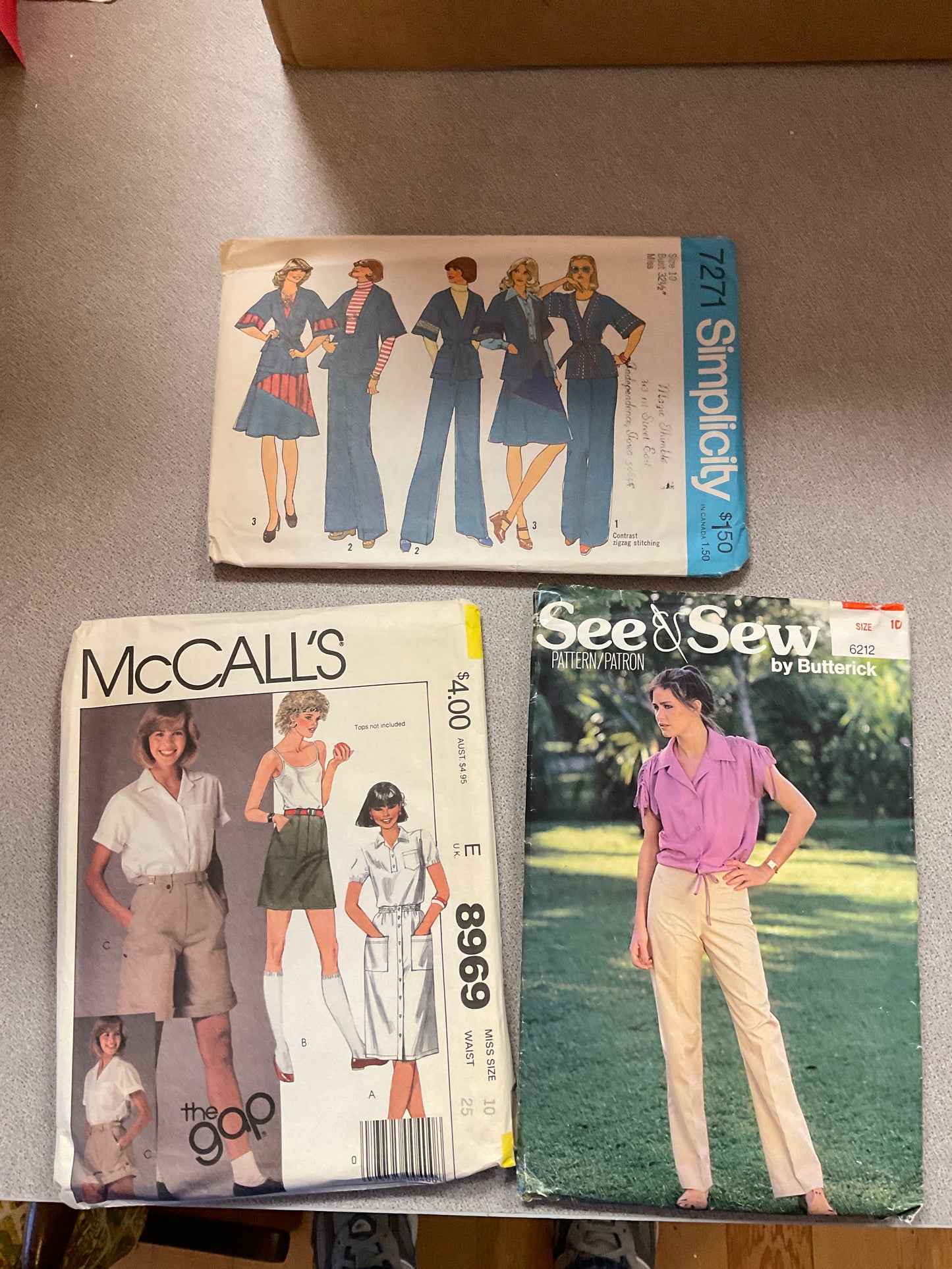 Bundle of 3 Sewing Patterns