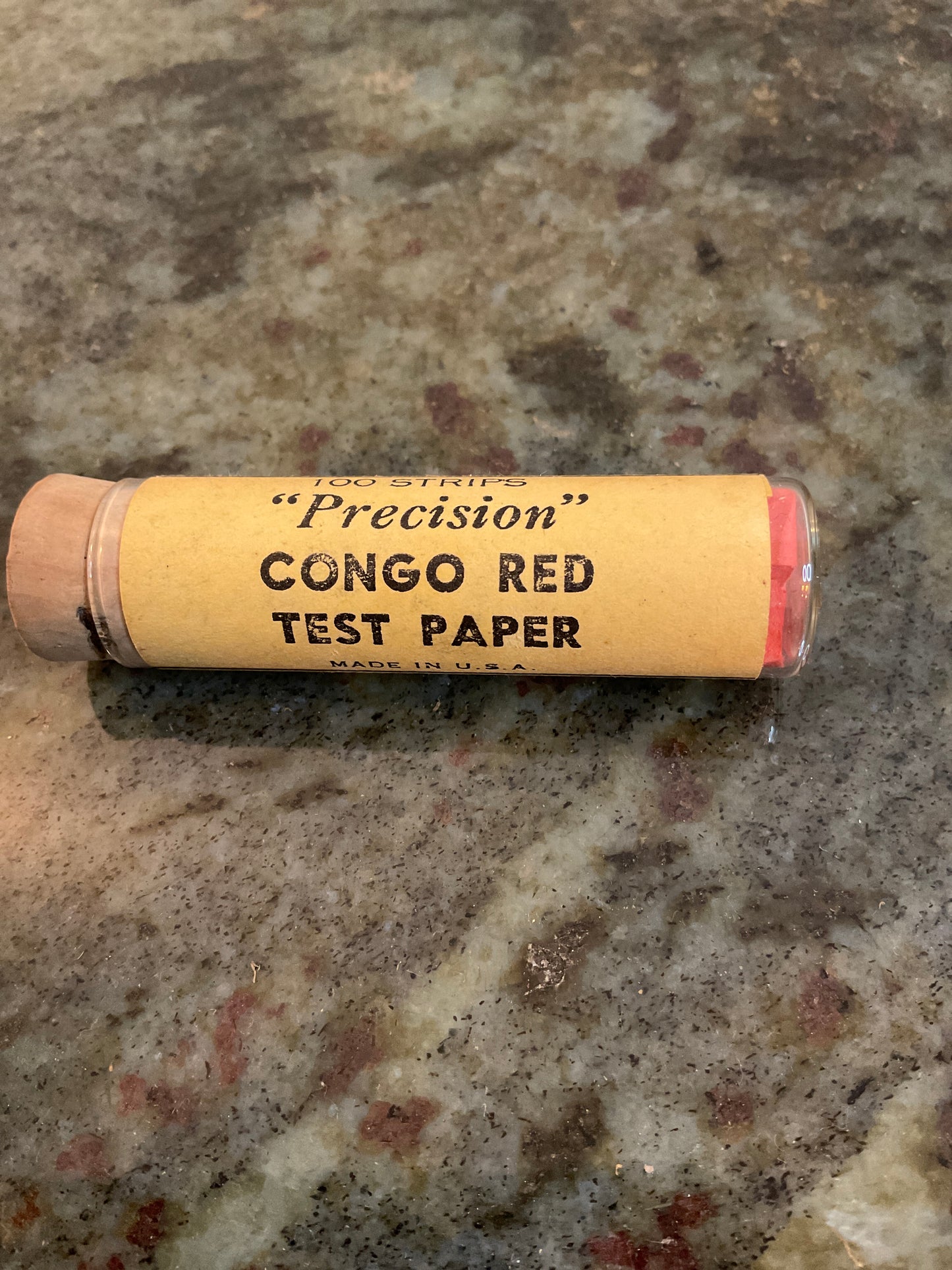 Precision Congo Red Test Paper Vial