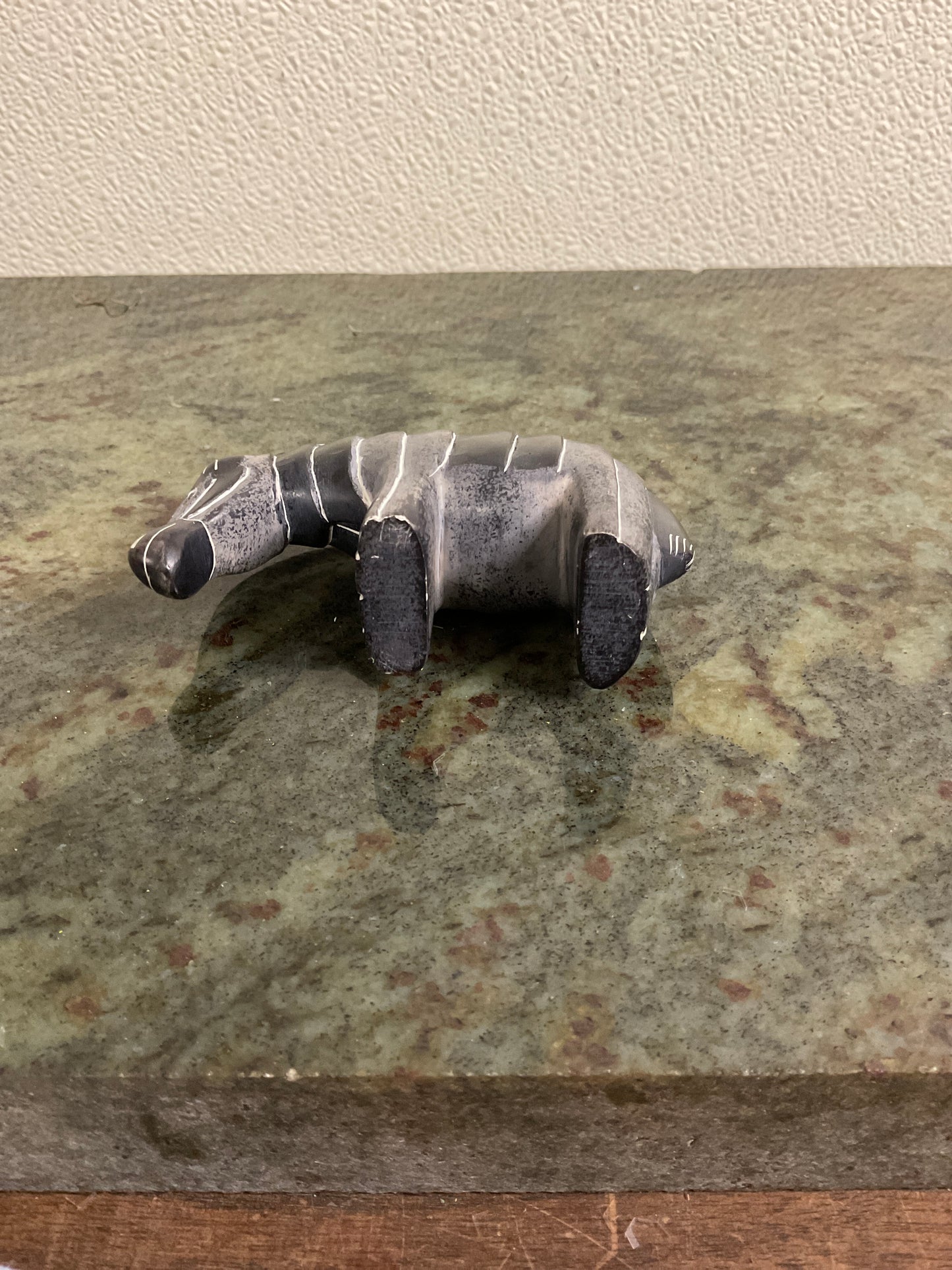 Hand Carved Soapstone Zebra from Kenya