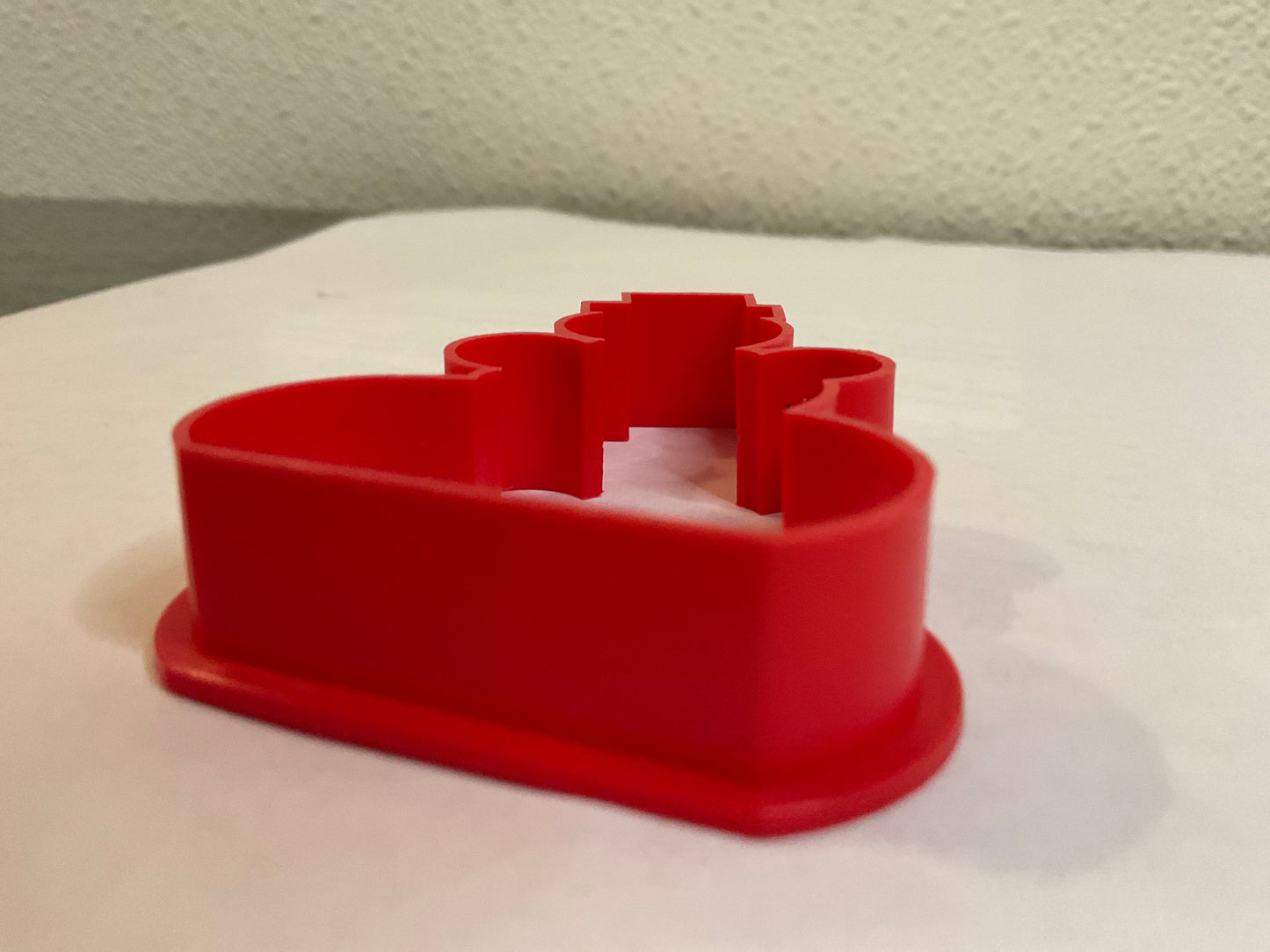 Red Plastic Small Snowman Cookie Cutter