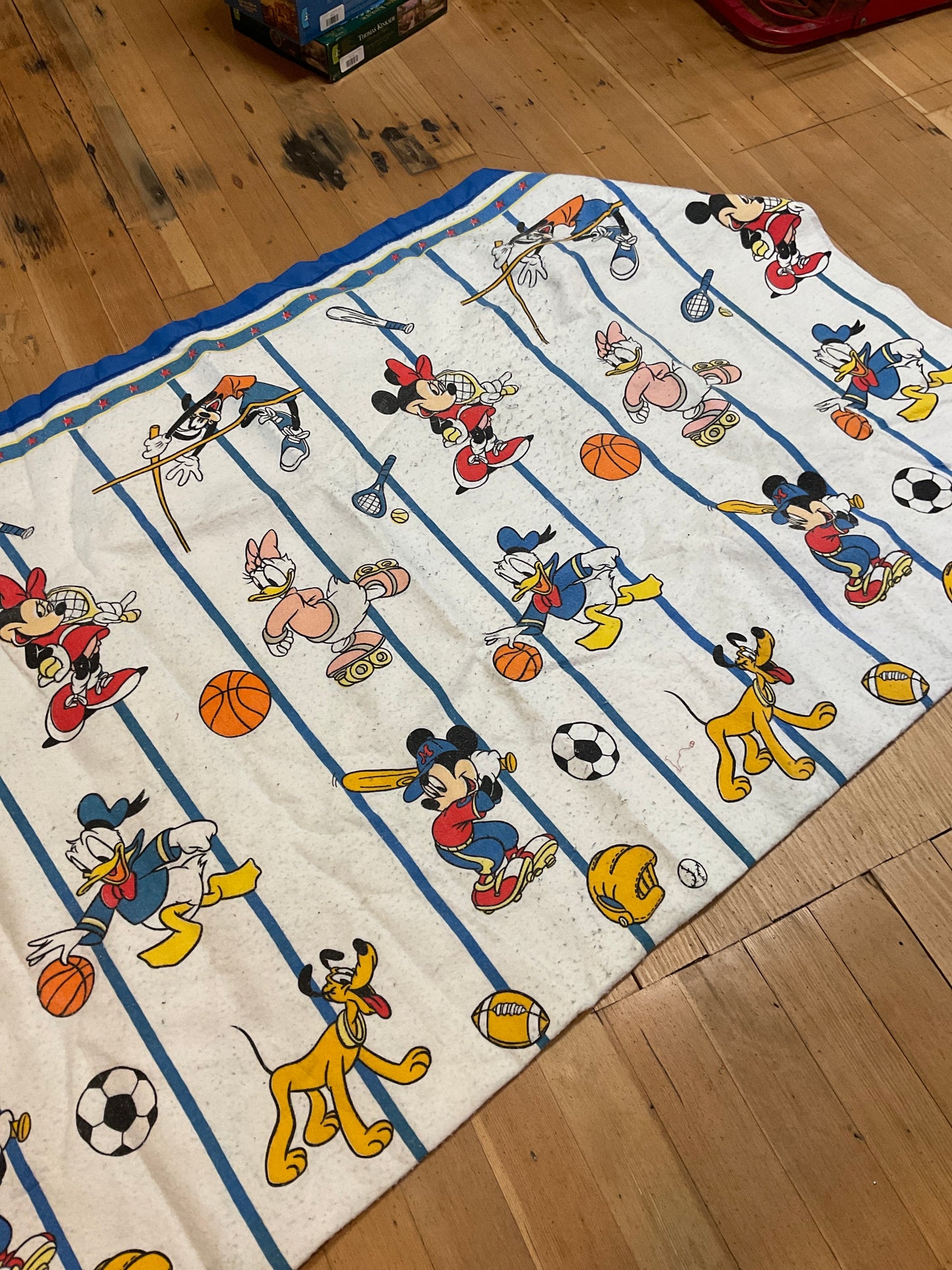 Vintage Mickey and Friend Blanket