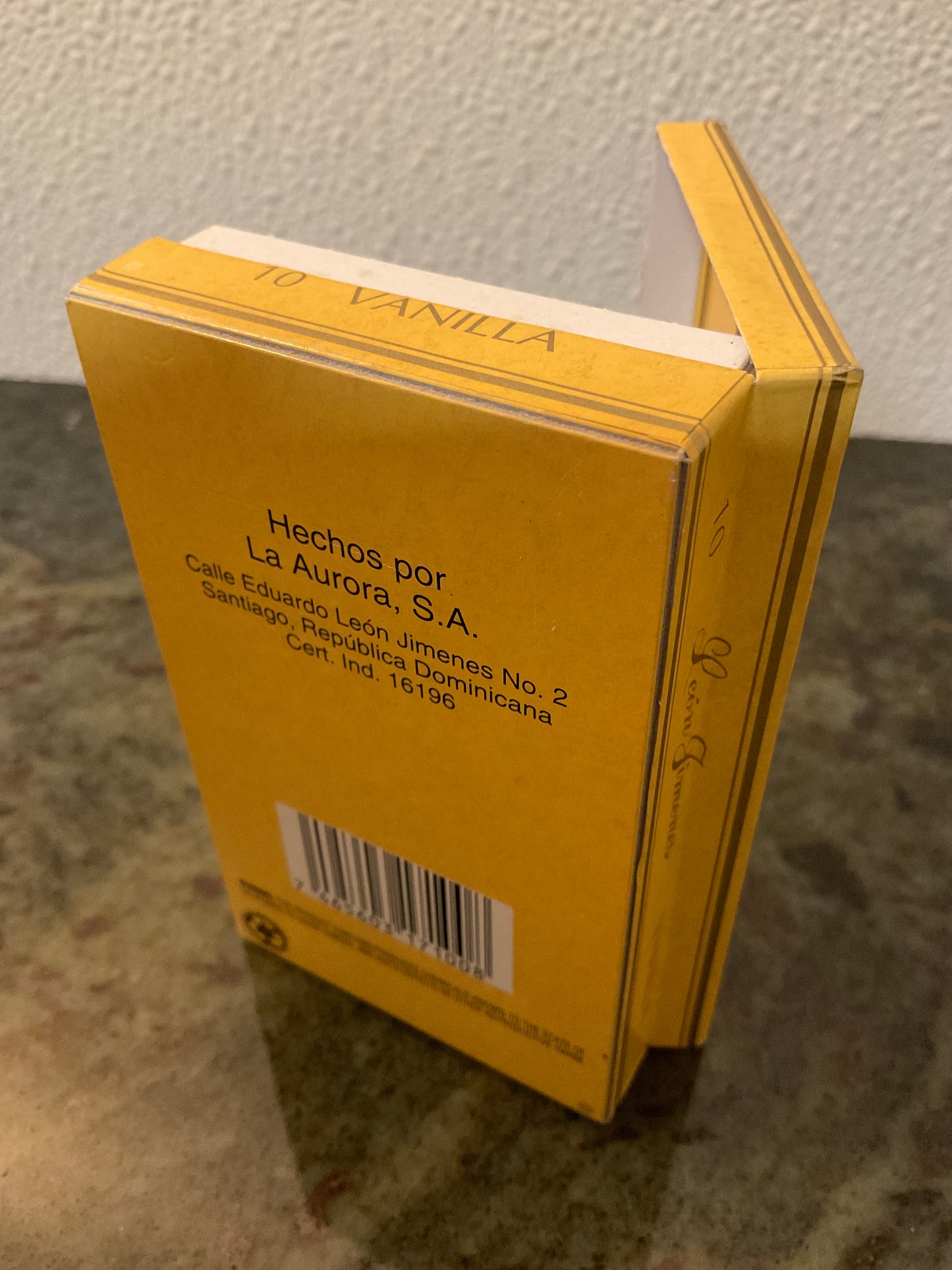 Leon Jimenes Empty Cigar Box