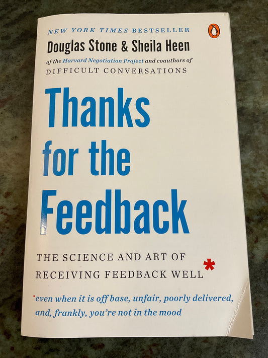 Book Thanks for the Feedback 2014