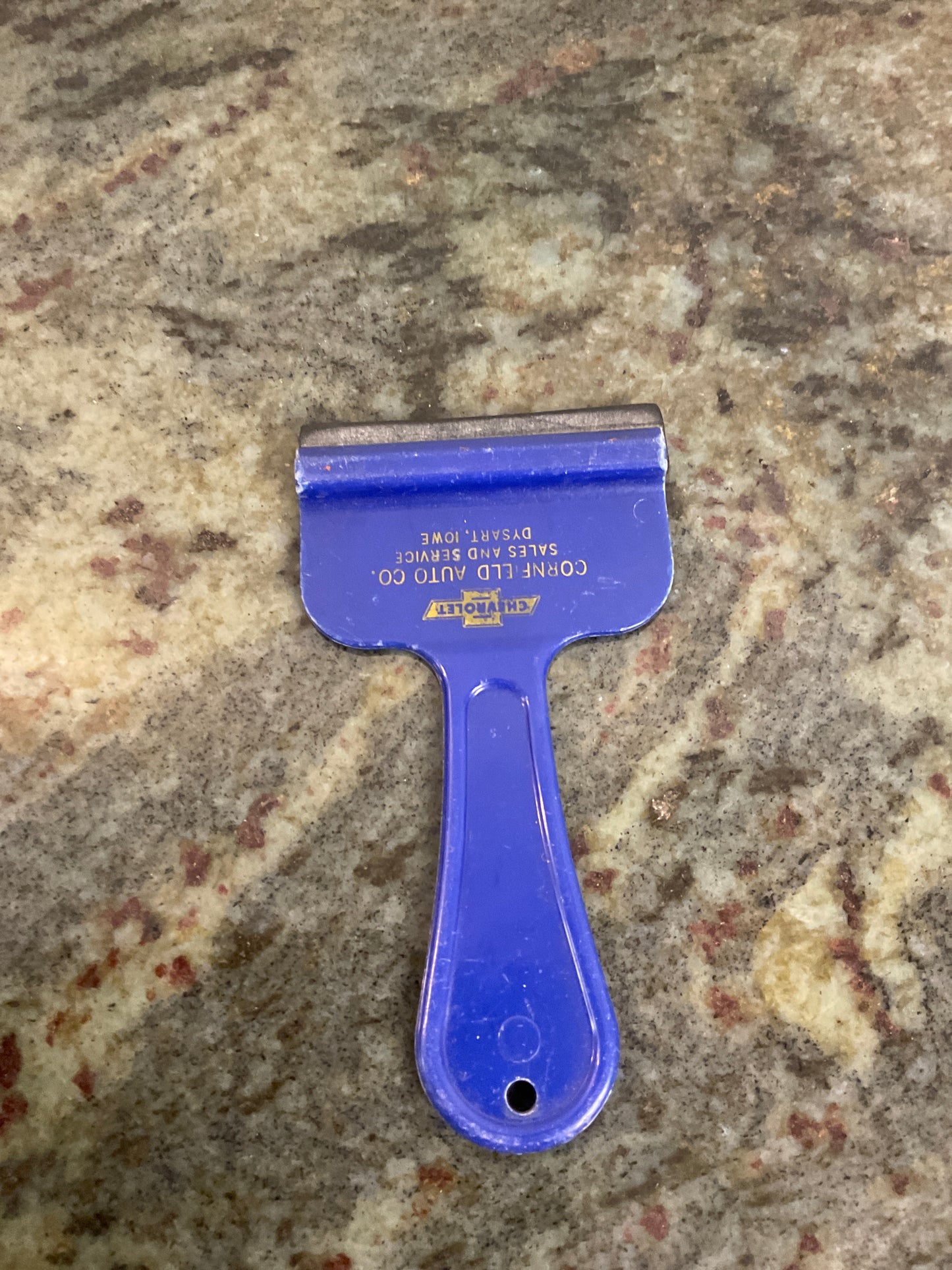 Vintage Chevrolet Advertising Ice Scraper