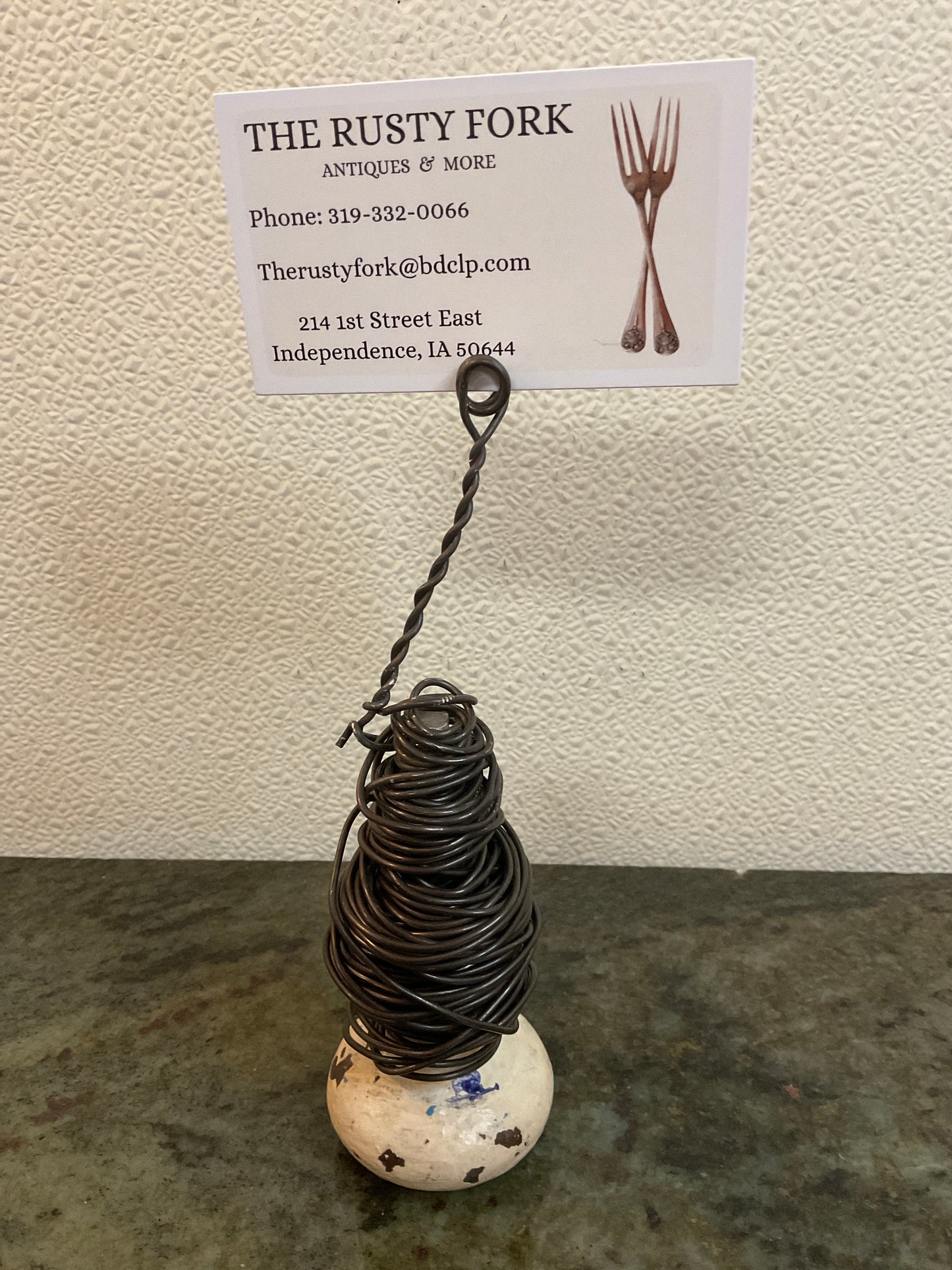 Upcycled Door Knob Card/Picture Holder