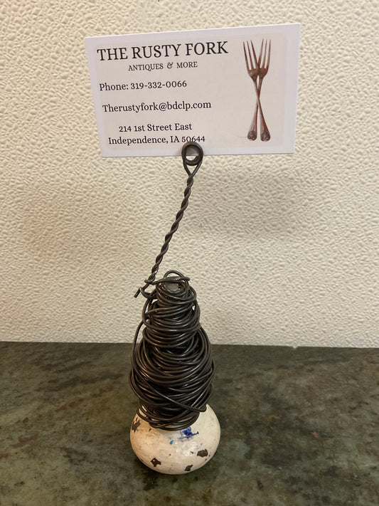 Upcycled Door Knob Card/Picture Holder