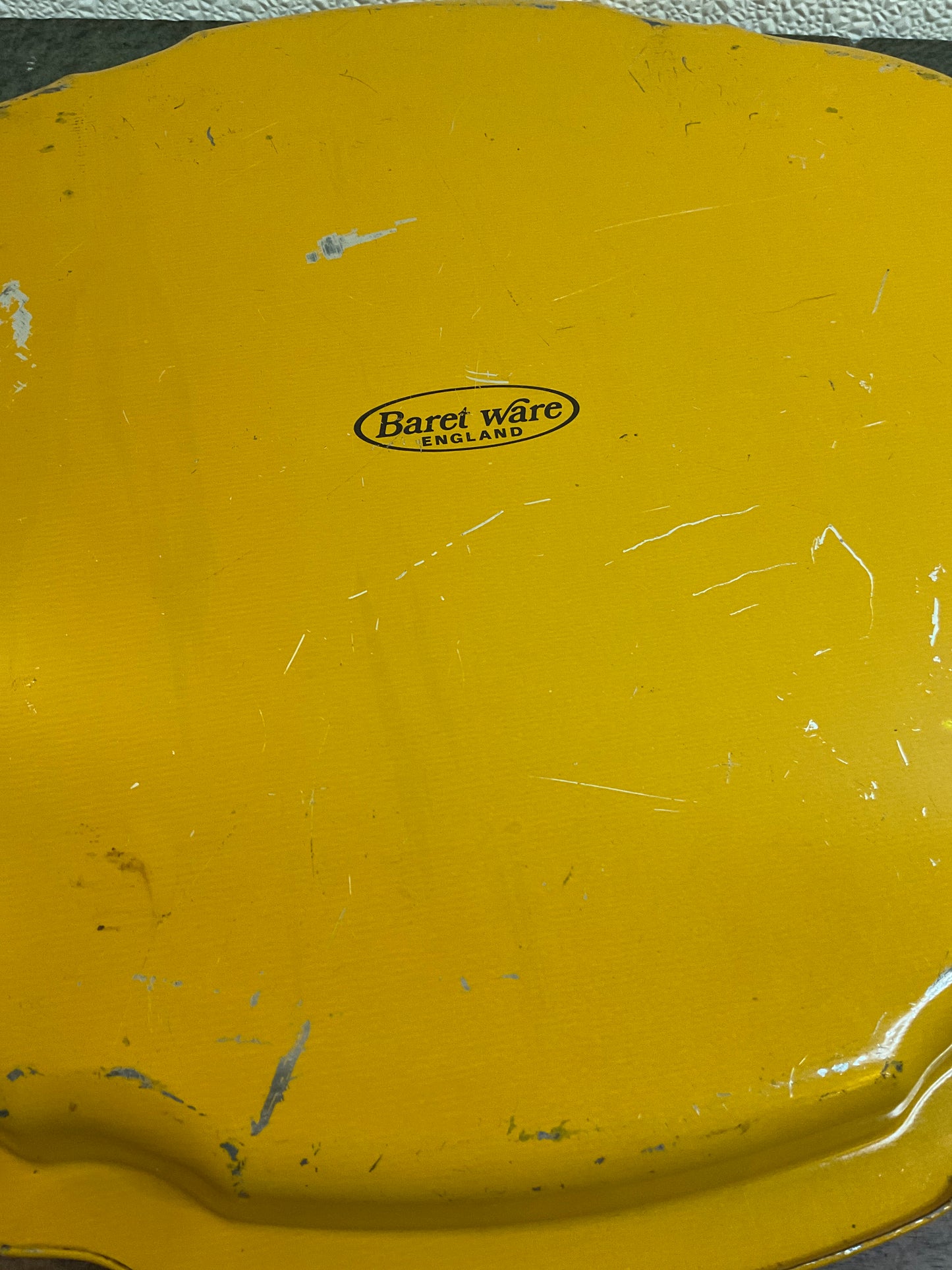 Yellow Baret Ware England Tray